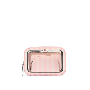 Косметичка Victoria's Secret 3-Piece Makeup Bag Heritage Stripe