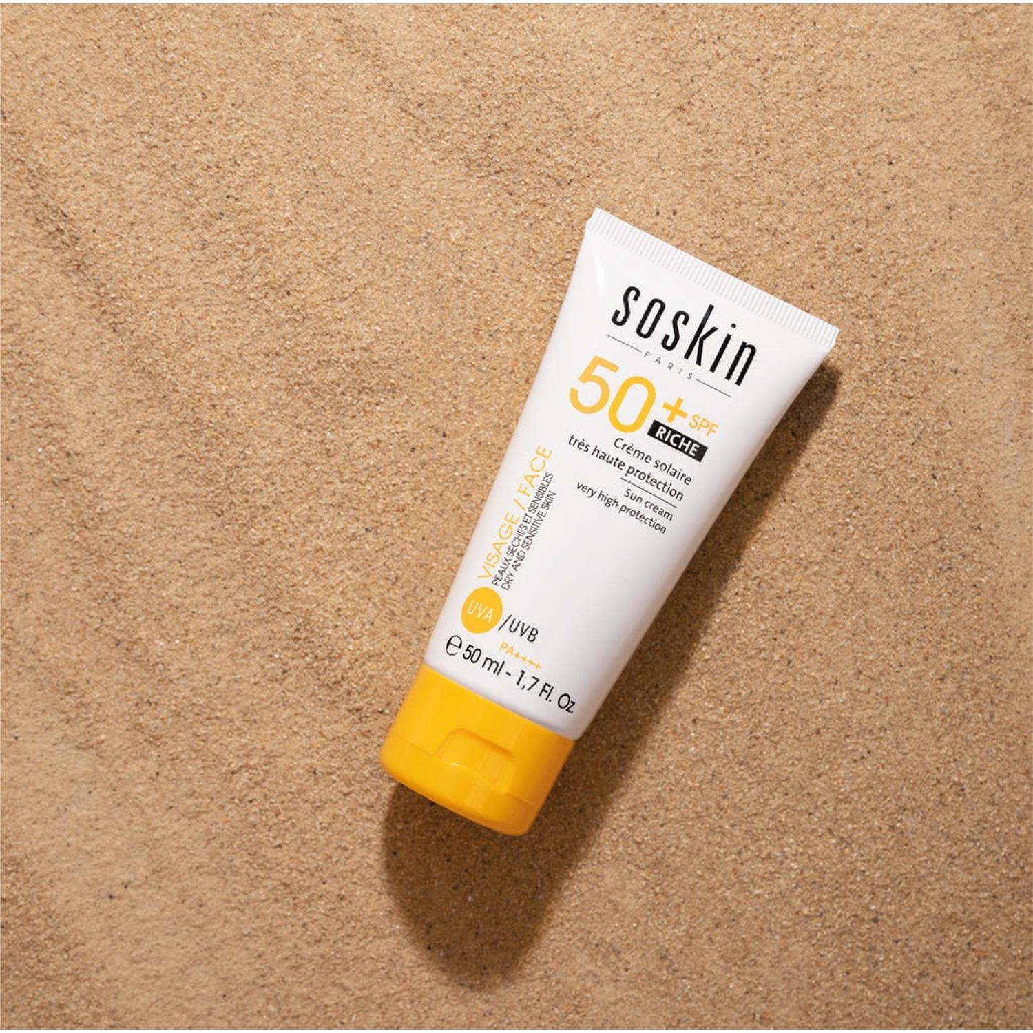 Сонцезахисний крем SPF 50+ SOSKIN Sun Cream Very High Protection SPF50+