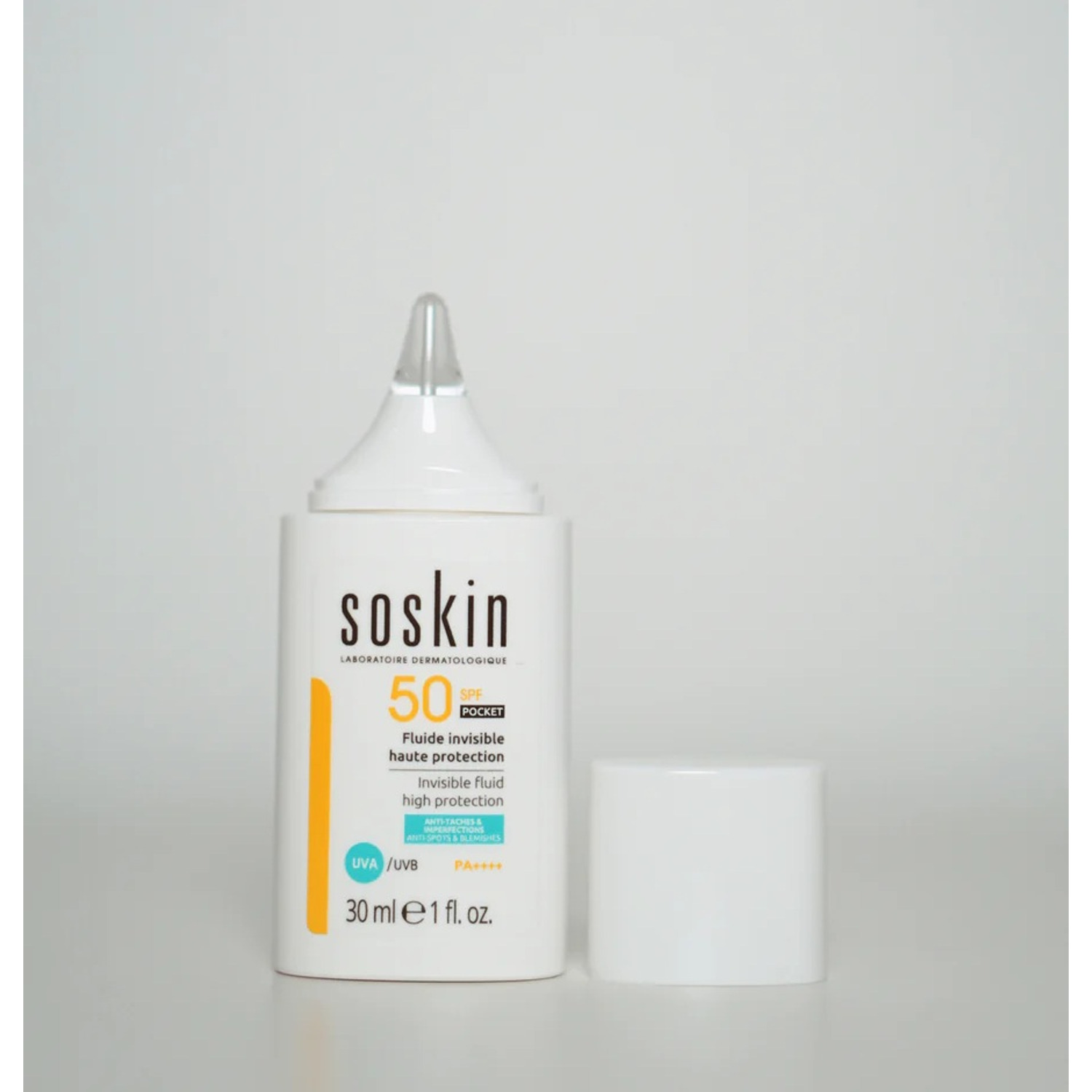 Сонцезахисний флюїд SPF50 SOSKIN Invisible Fluid HP SPF50