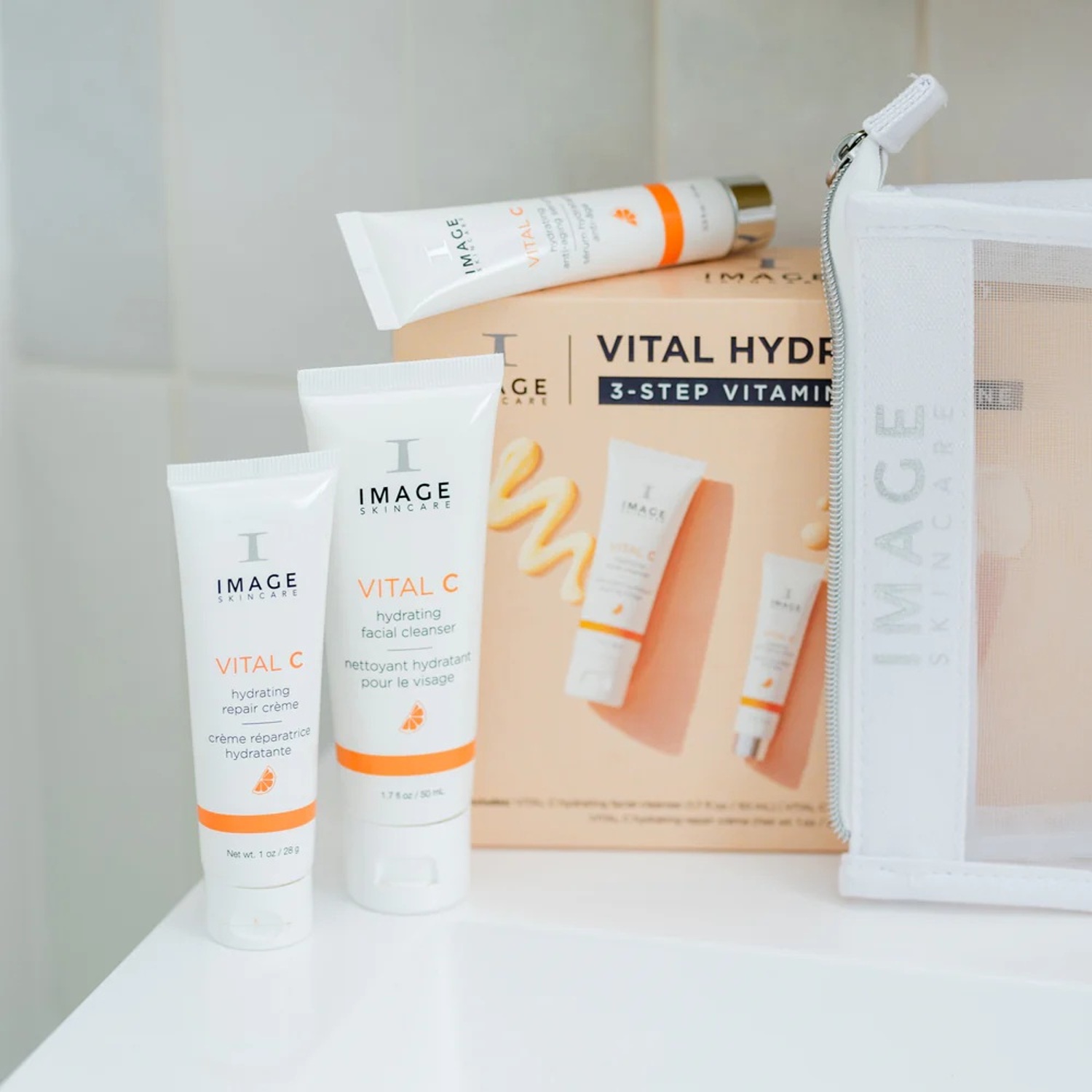 Набор для увлажнения кожи IMAGE Vital Hydration 3-Step Vitamin C Routine