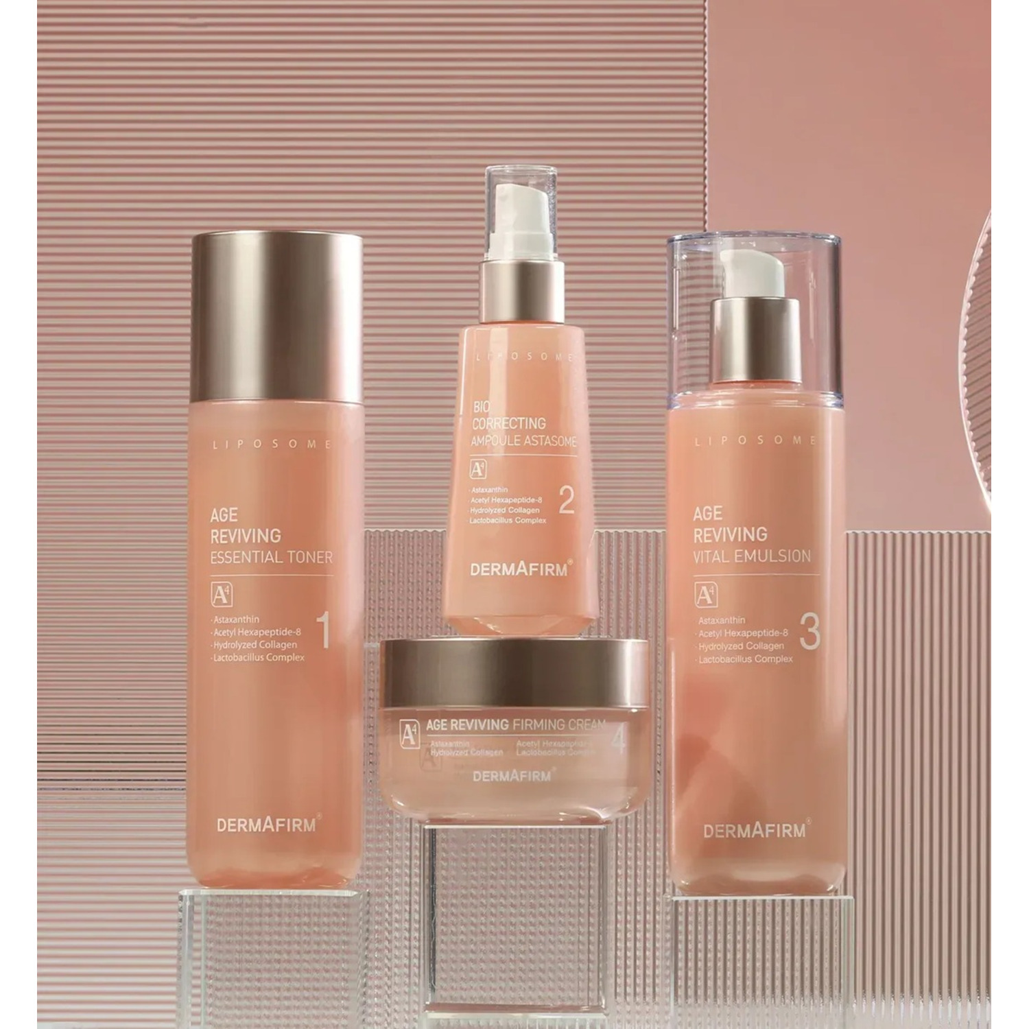 Антиоксидантний тонер з Астаксантином Dermafirm Age Reviving Essential Toner