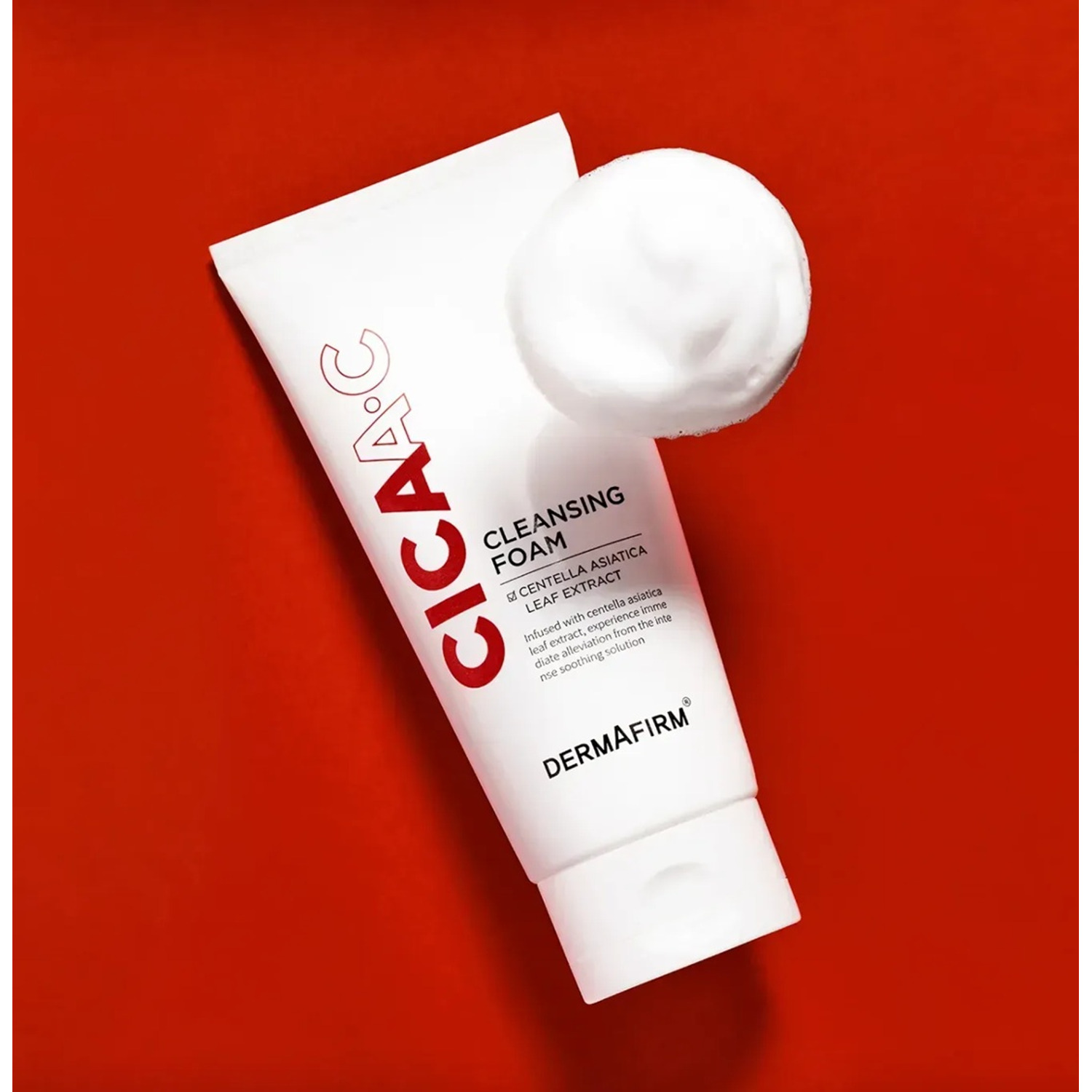 Пінка для вмивання з екзосомами центелли азіатської Dermafirm CICA A.C Cleasing Foam