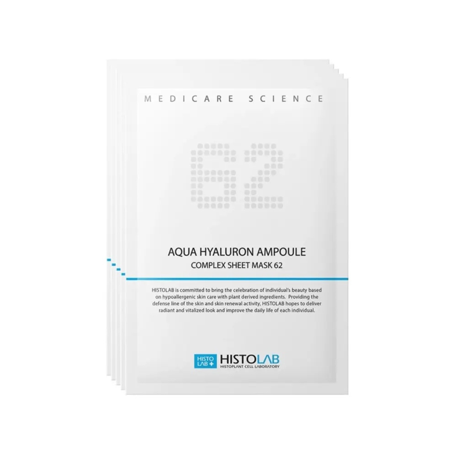 Увлажняющая маска с гиалуроновой кислотой HistoLab Aqua Hyaluron Ampoule Complex Sheet Mask 62