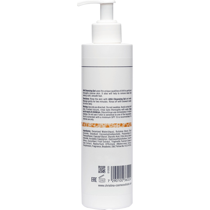 Очищувальний гель з фруктовими кислотами для всіх типів шкіри CHRISTINA Fresh AHA Cleansing Gel