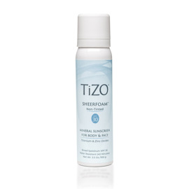 Минеральная солнцезащитная пенка для лица и тела без оттенка SheerFoam Body & Face Non-Tinted SPF 30