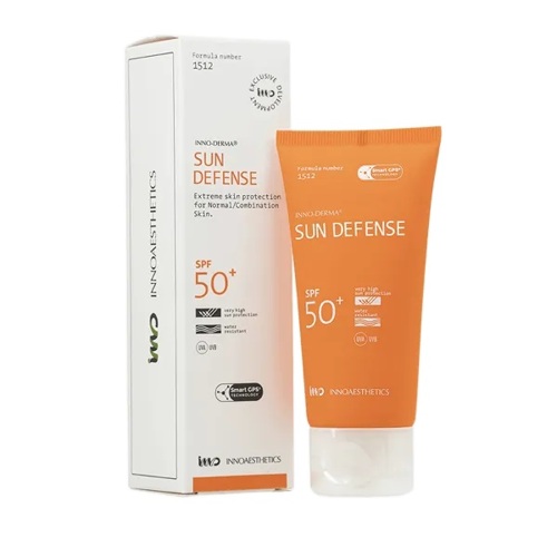 Солнцезащитный крем для нормальной и сухой кожи Innoaesthetics Sun Defense SPF50