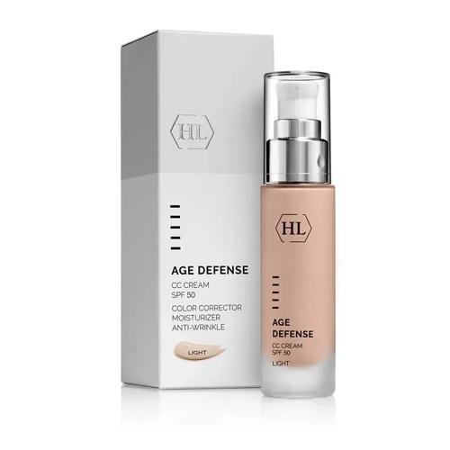 Тональний CC крем для обличчя Світлий Holy Land Age Defense CC Cream Light SPF 50