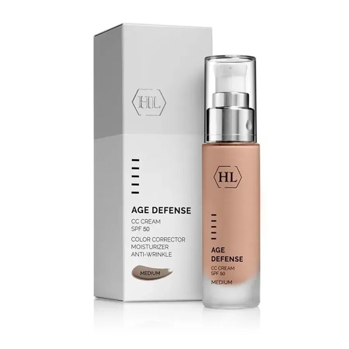 Тональний CC крем для обличчя Середній Holy Land Age Defense CC Cream Medium SPF 50