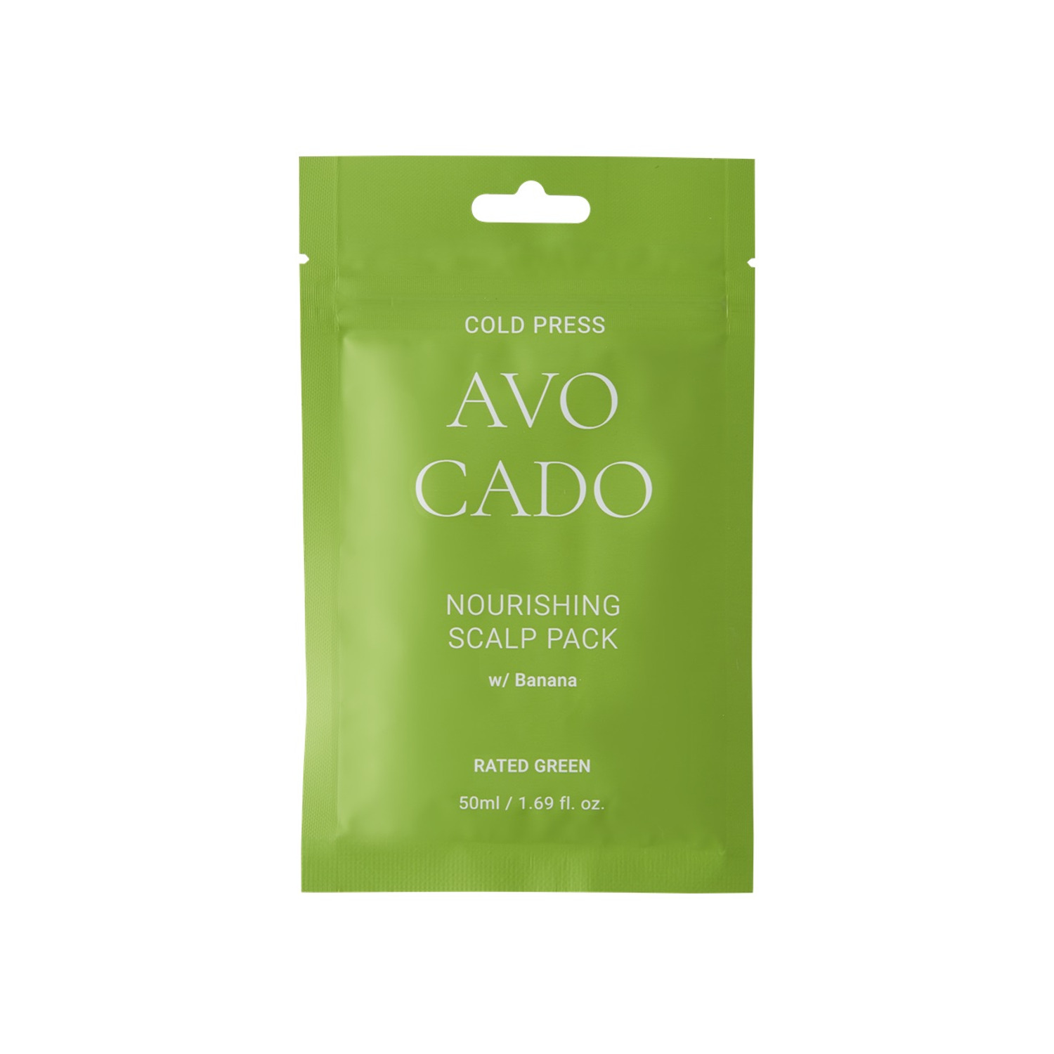 Питательная маска саше с маслом авокадо Rated Green Cold Press Avocado Nourishing Scalp Pack