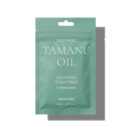 Успокаивающая маска саше с маслом тамана Rated Green Cold Press Tamanu Soothing Scalp Pack