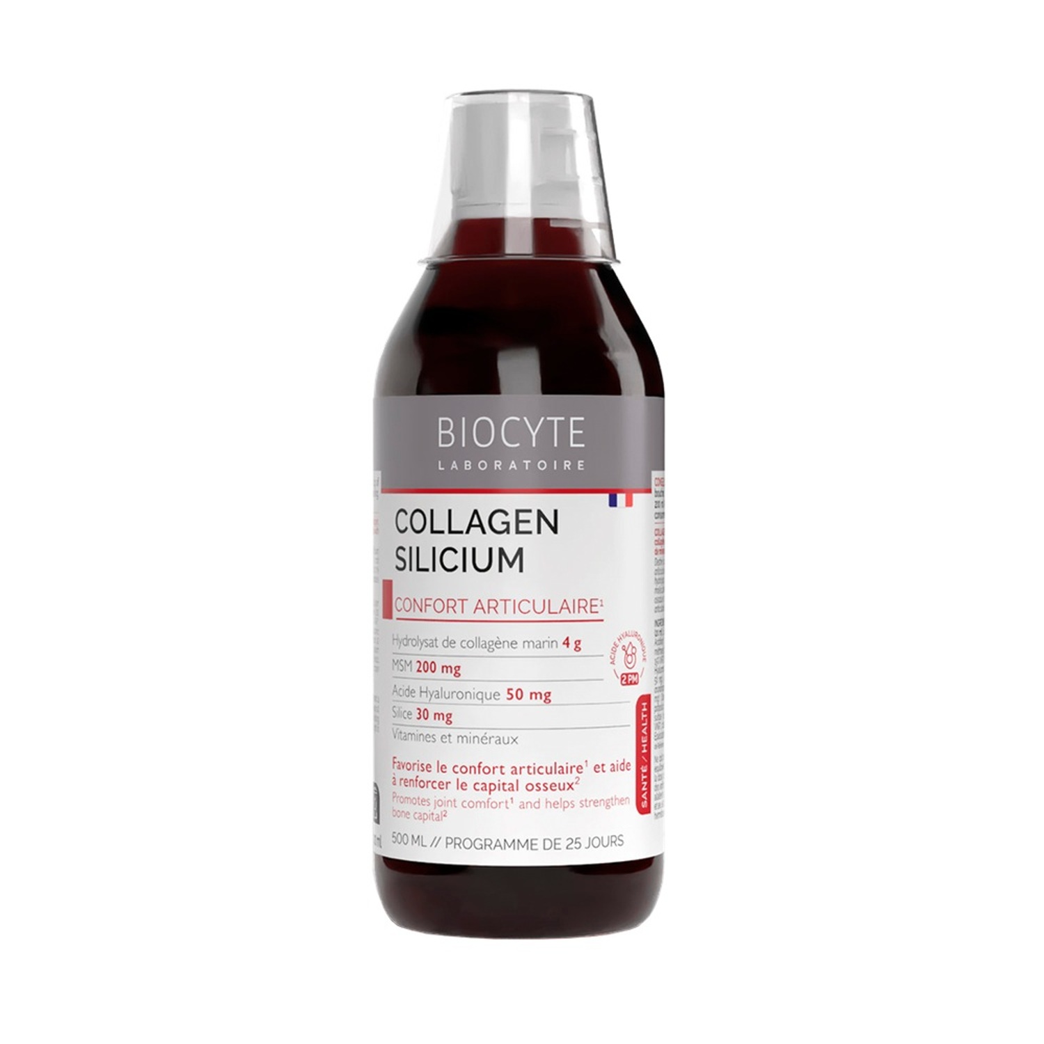 Поддерживает и защищает здоровье суставов Biocyte Collagen Silicium