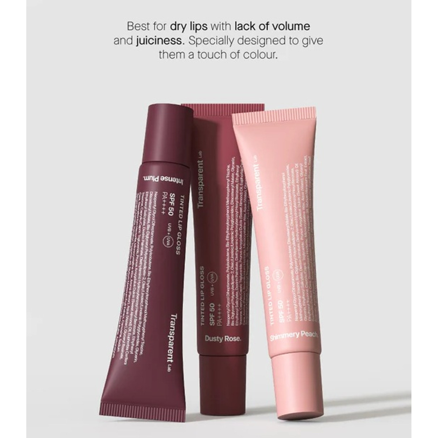 Лимитированный набор блесков для губ с СПФ 50 TRANSPARENT-LAB Lip Kit Special Edition