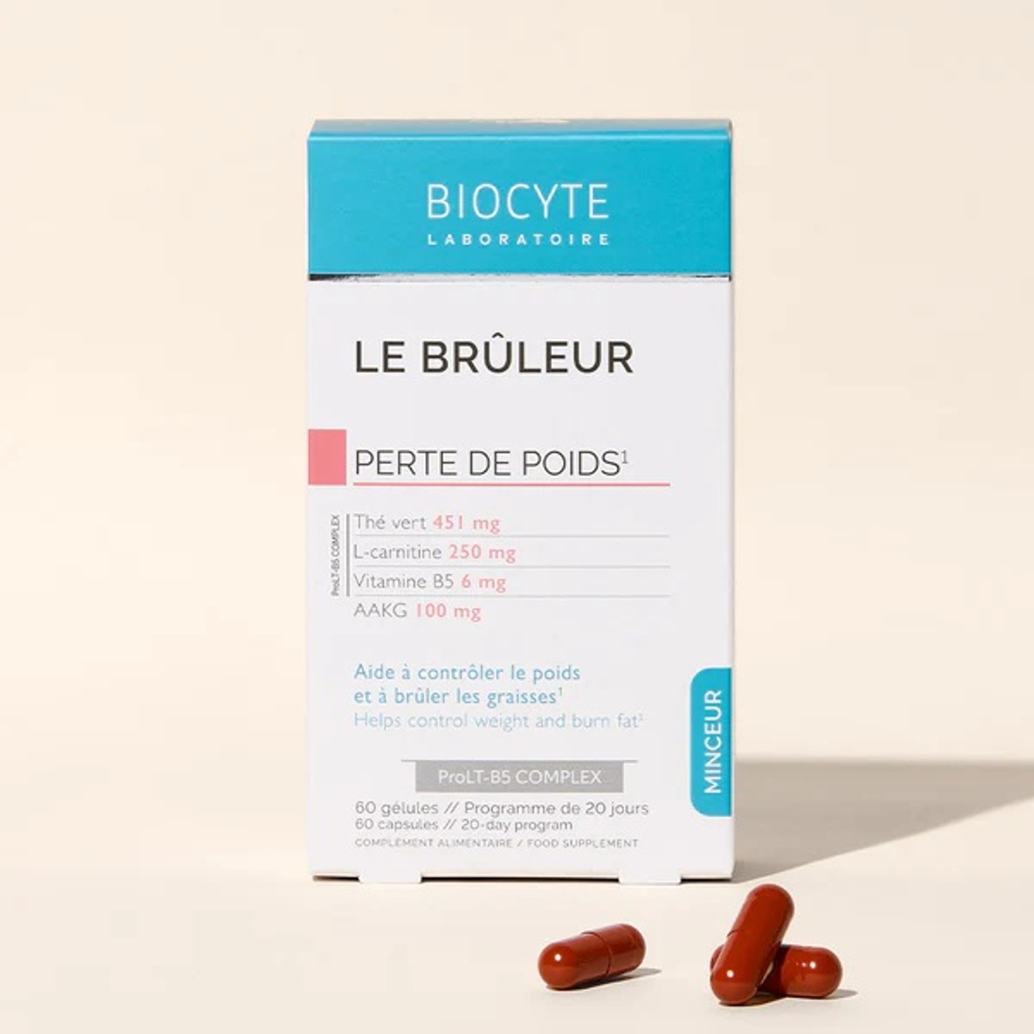 Сжигает жиры и способствует похудению Biocyte Le Bruleur