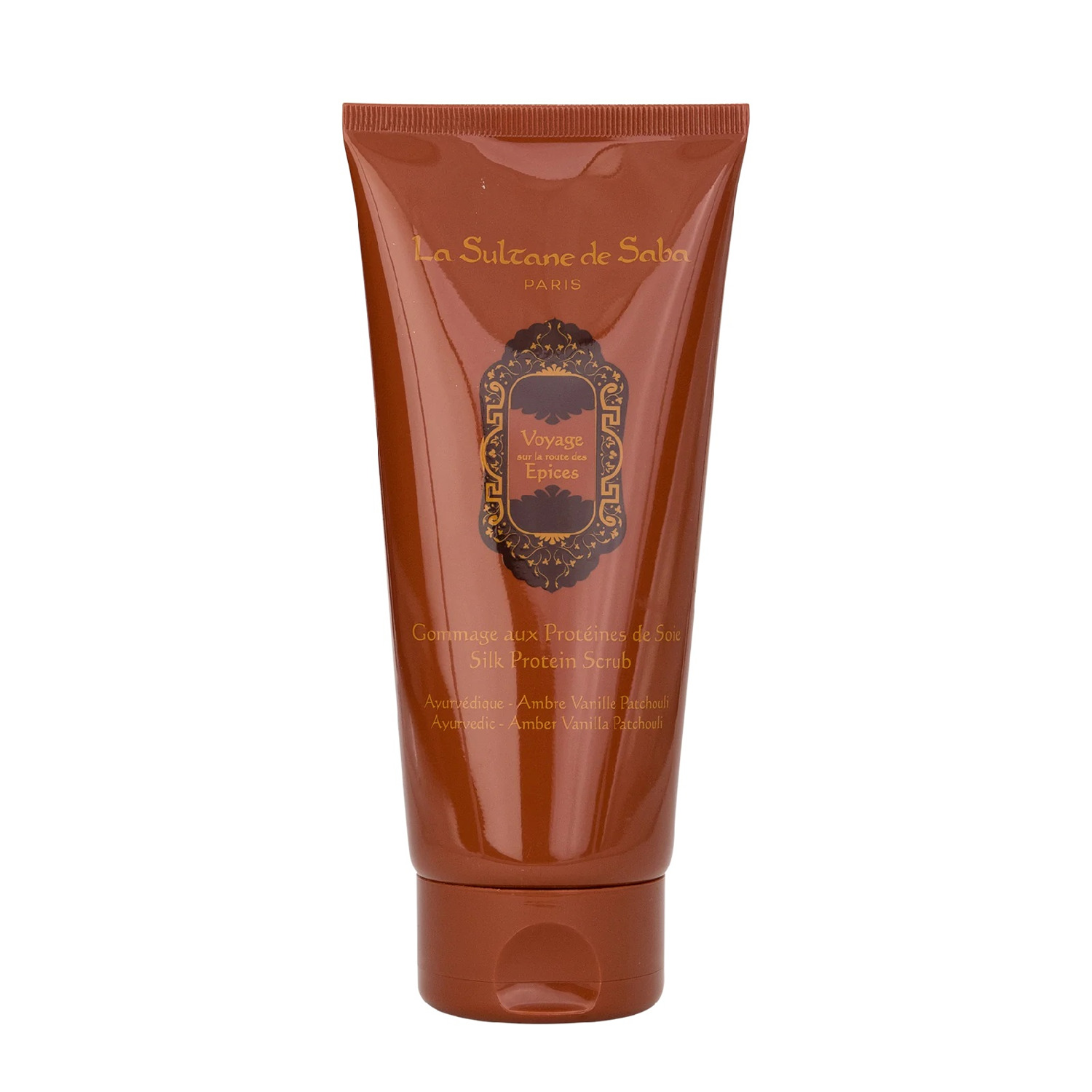 Скраб с протеинами шелка La Sultane De Saba Silk Protein Scrub Ayurvedic Amber Vanilla Patchouli
