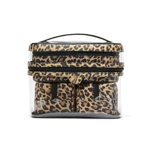 Косметичка Victoria's Secret 4-Piece Makeup Bag Leopard