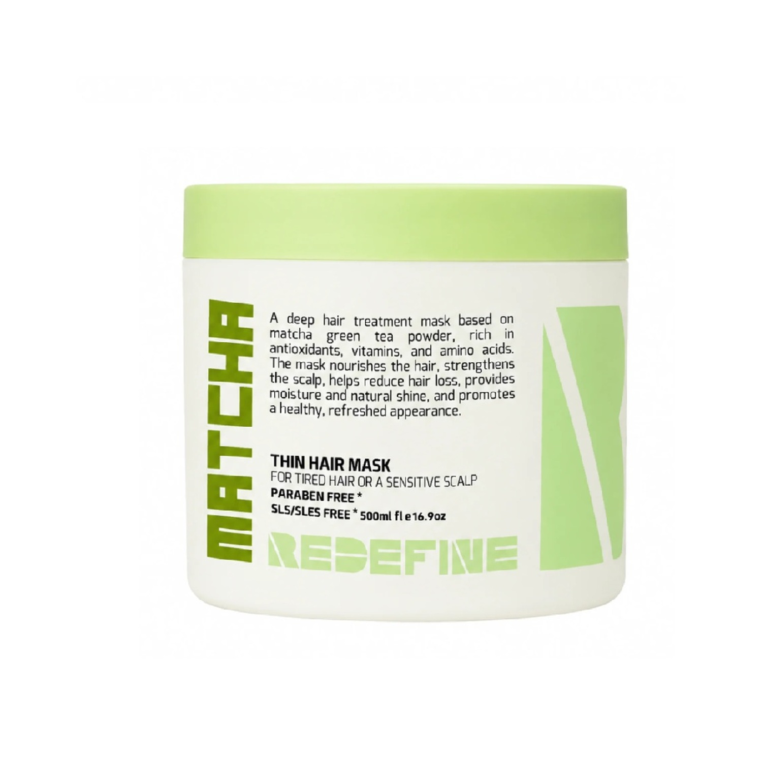 Маска для восстановления тонких волос с матчем Redefine Matcha Mask