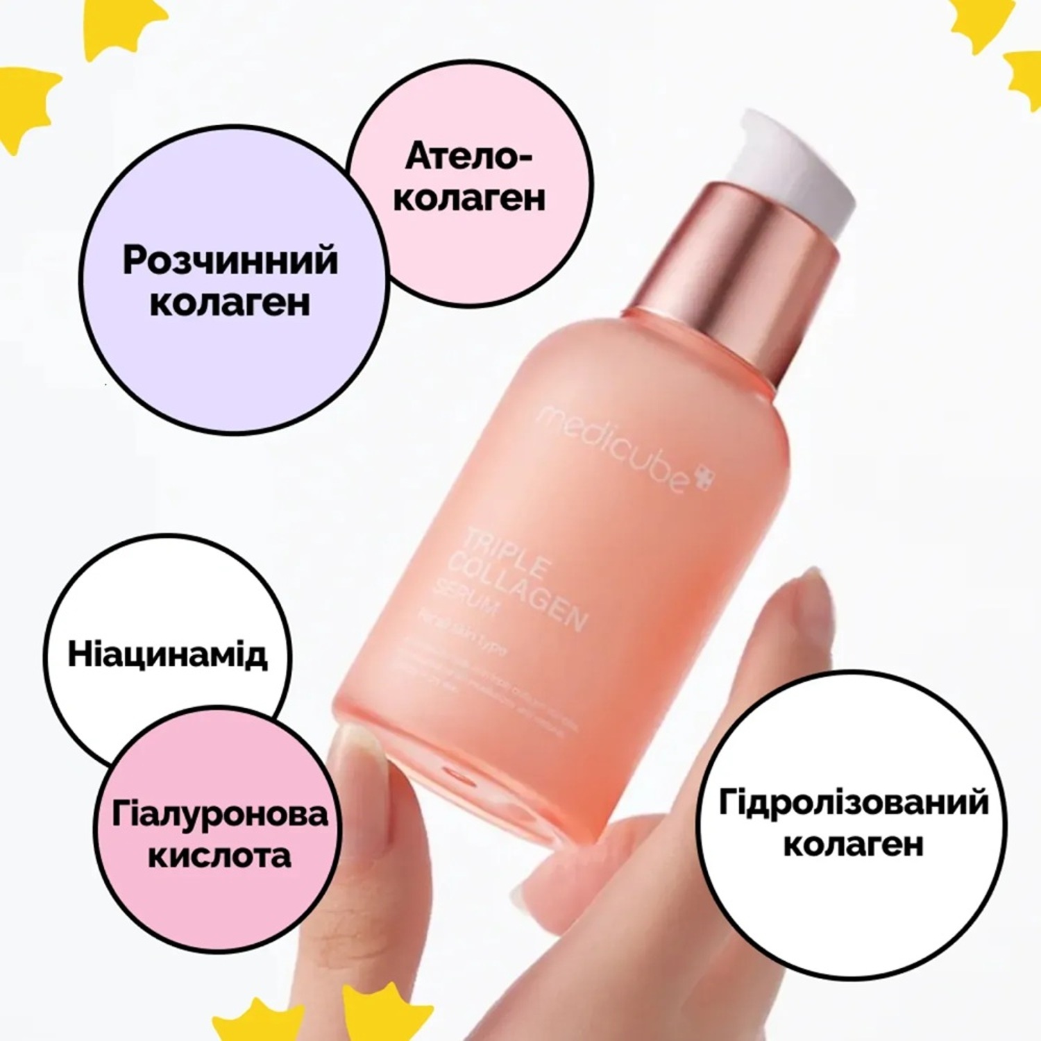 Увлажняющая сыворотка с коллагеном и гиалуроновой кислотой Medicube Triple Collagen Serum