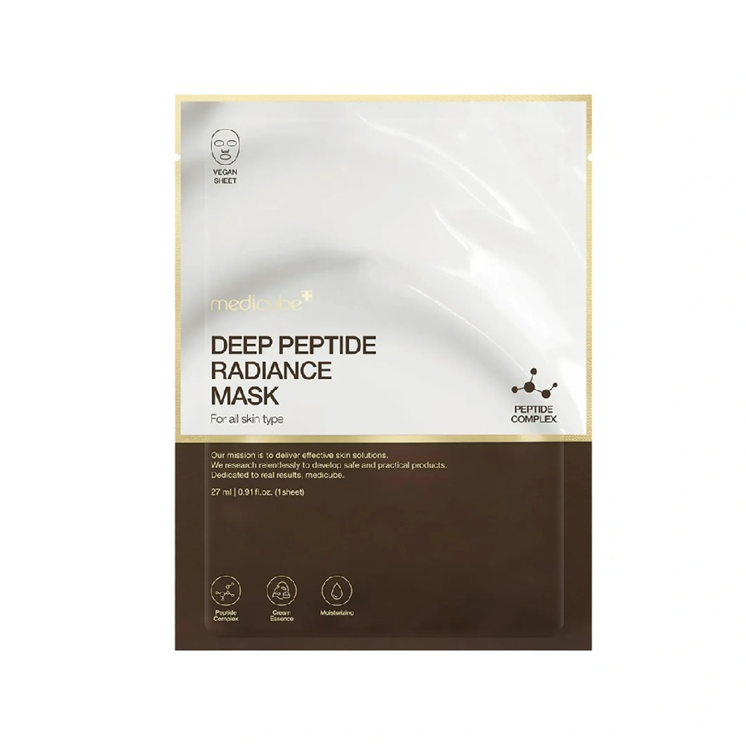 Регенерирующая тканевая маска с пептидами Medicube Deep Peptide Radiance Mask