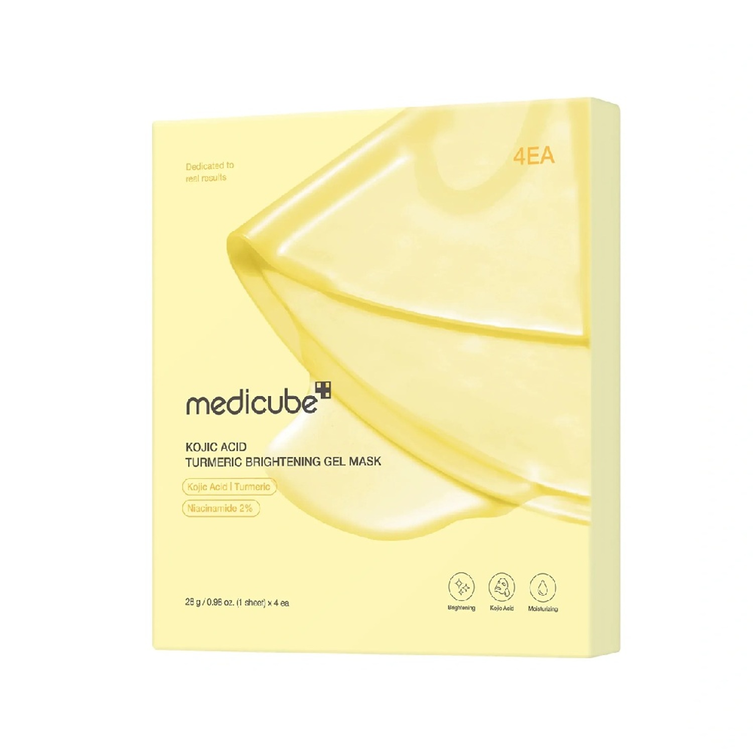 Осветительная гидрогелевая маска с койевой кислотой и куркумой Medicube Kojic Acid Turmeric Brightening Gel Mask