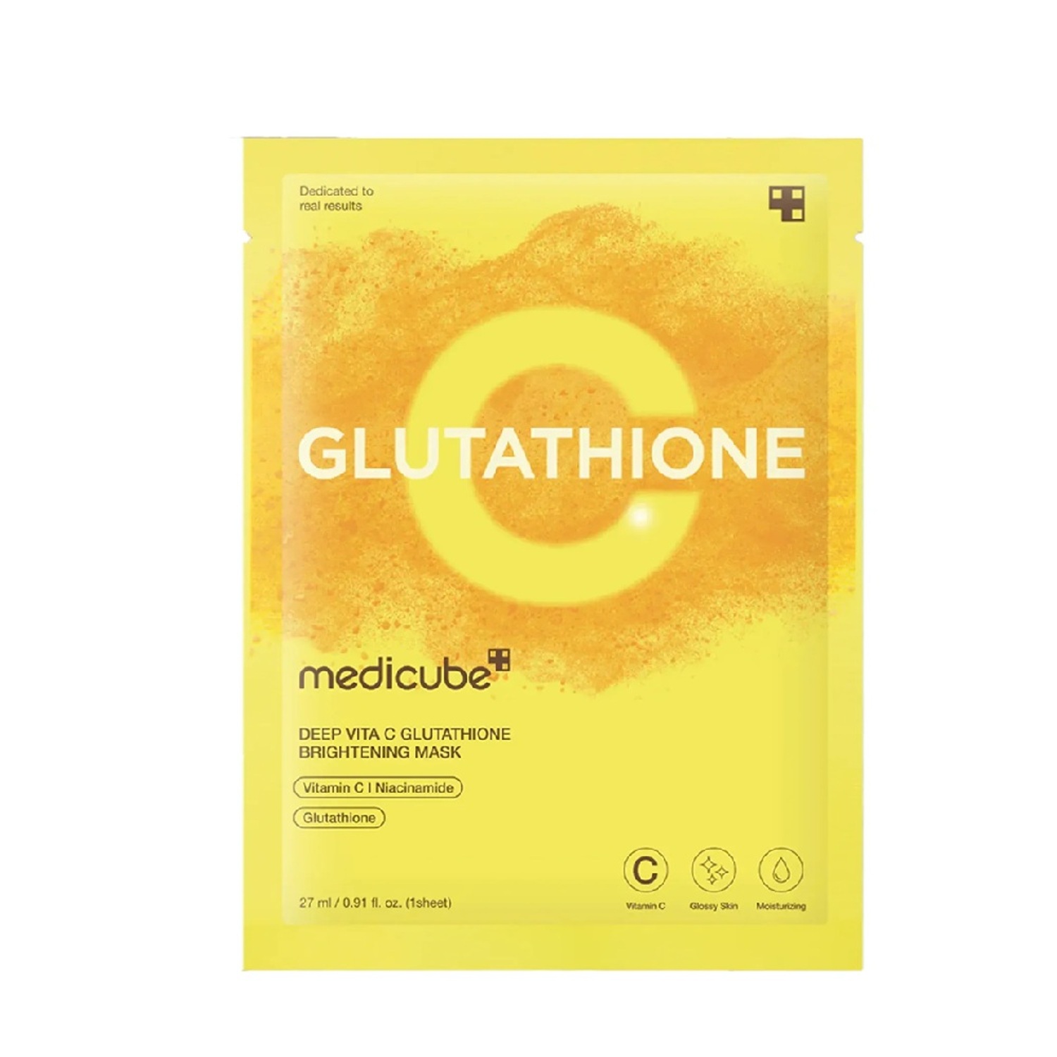 Тканевая маска с витамином С и глутатионом для освещения и сияния Medicube Deep Vita C Glutathione Brightening Mask