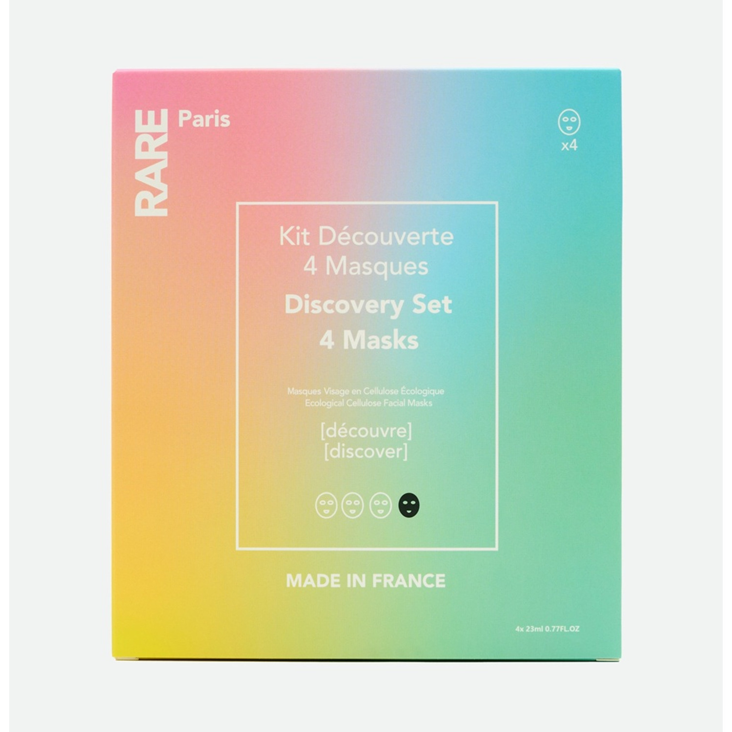 Набір з чотирьох масок для обличчя Rare Paris Box of 4 Face Mask