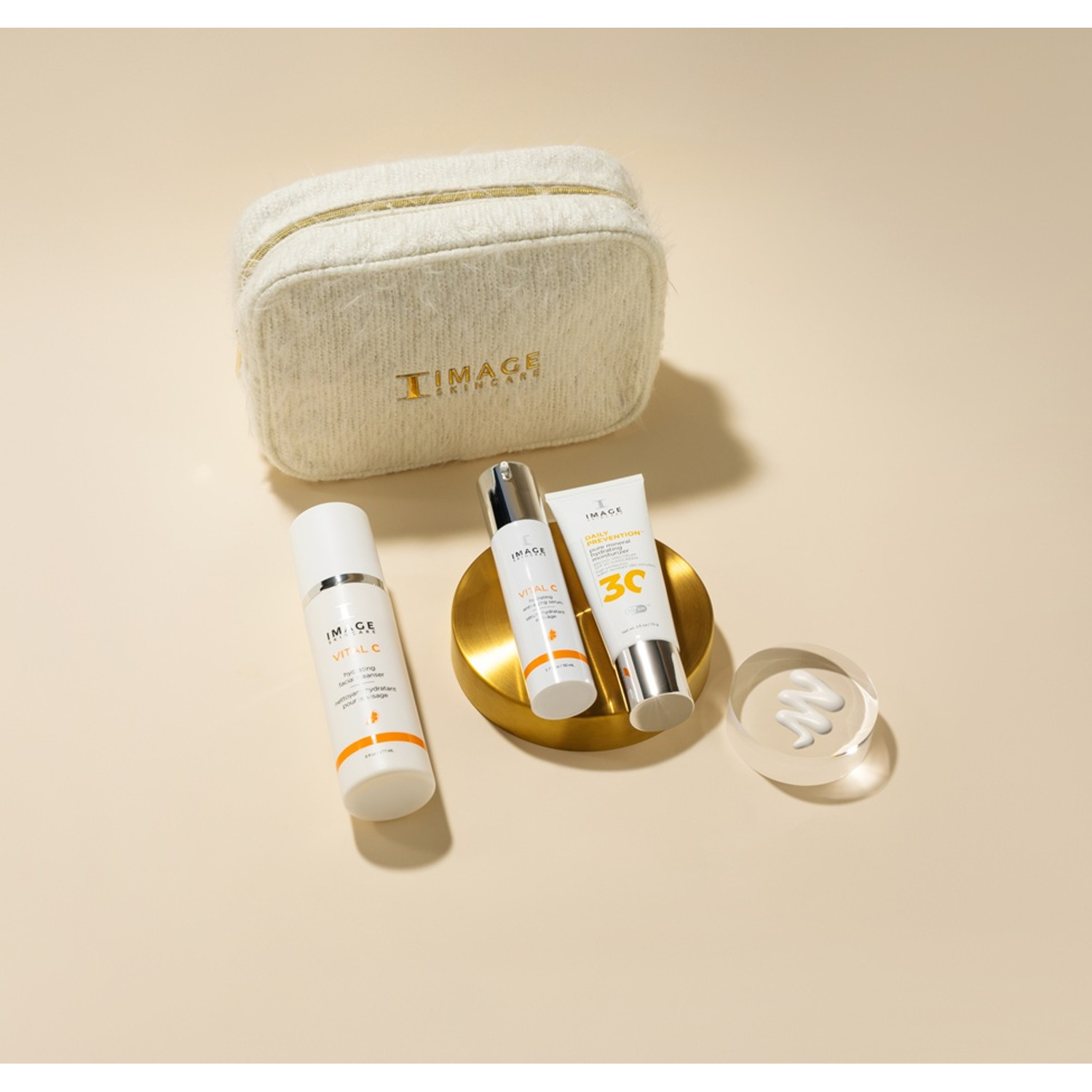 Набор с косметичкой увлажнения и омоложения IMAGE Opulent Radiance Anti-Aging Trio