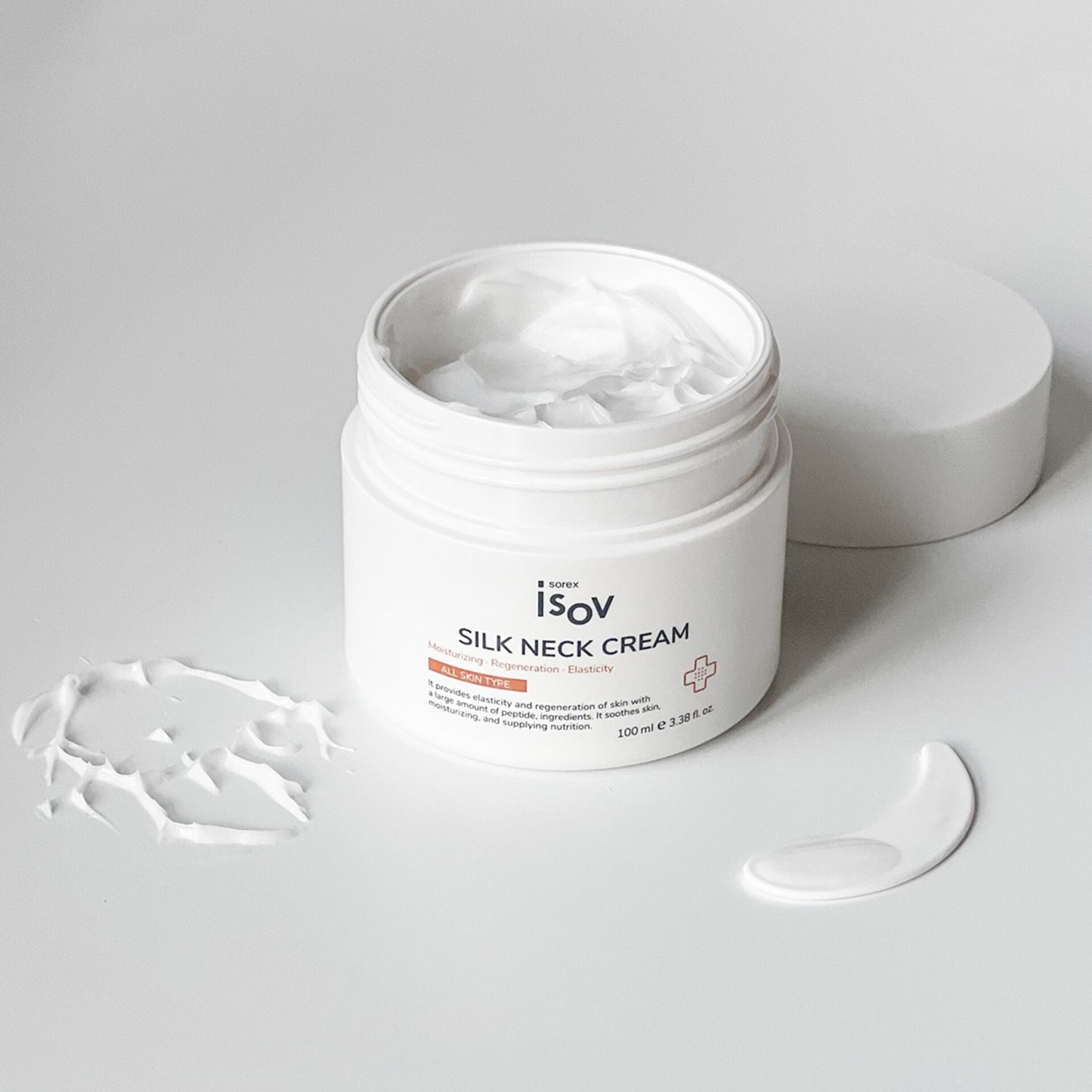 Омолоджуючий крем для шкіри шиї та декольте з полінуклеотидами та пептидами Isov Sorex Silk Neck Cream