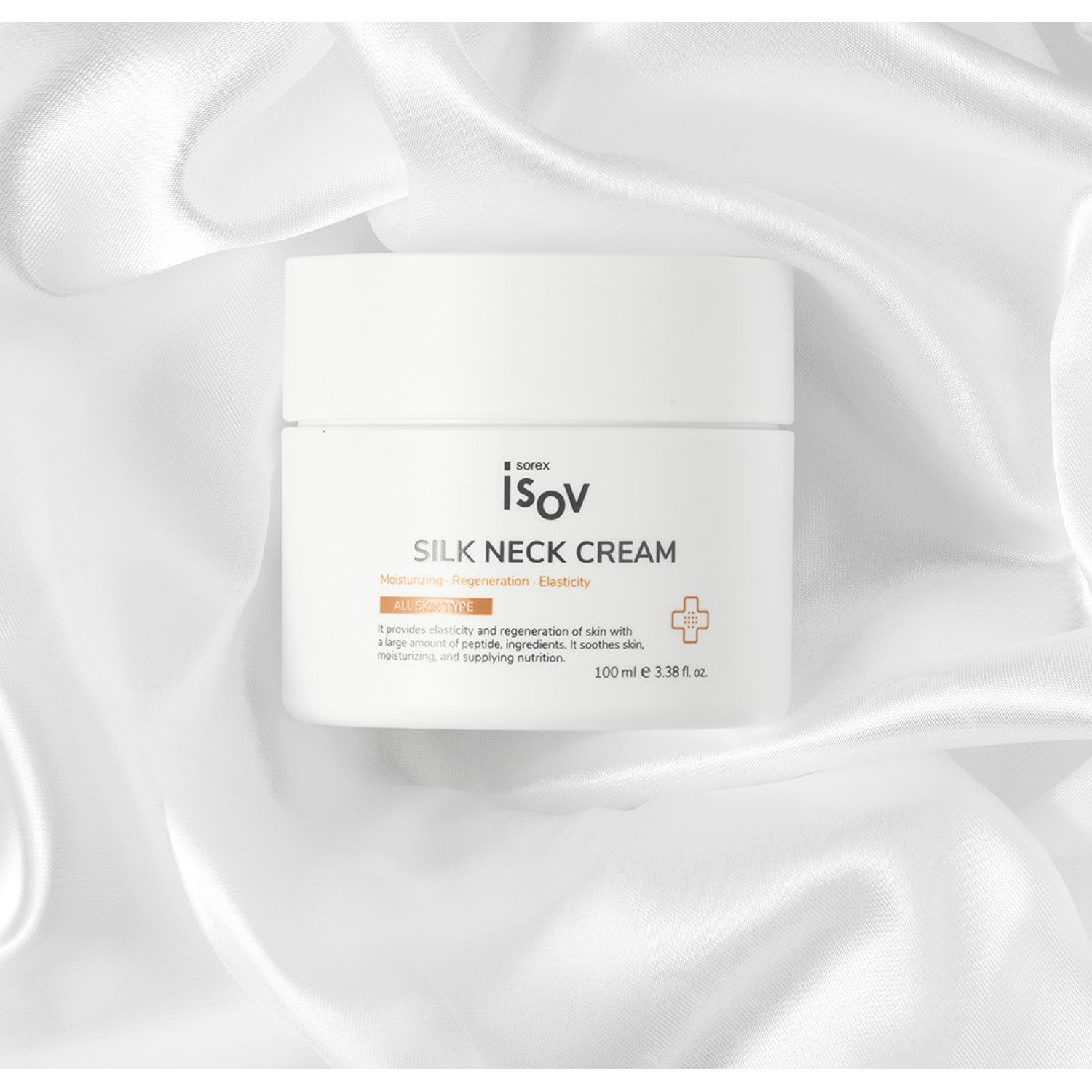 Омолоджуючий крем для шкіри шиї та декольте з полінуклеотидами та пептидами Isov Sorex Silk Neck Cream