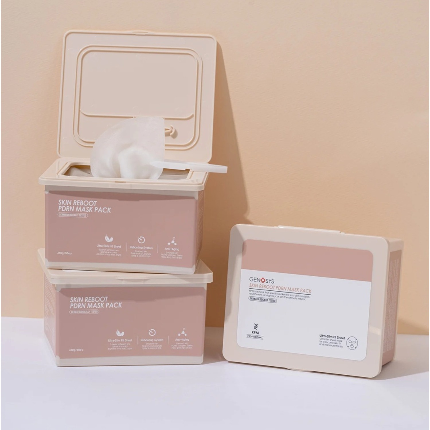 Восстанавливающая маска для антивозрастного ухода Genosys Skin Reboot PDRN Mask 30шт