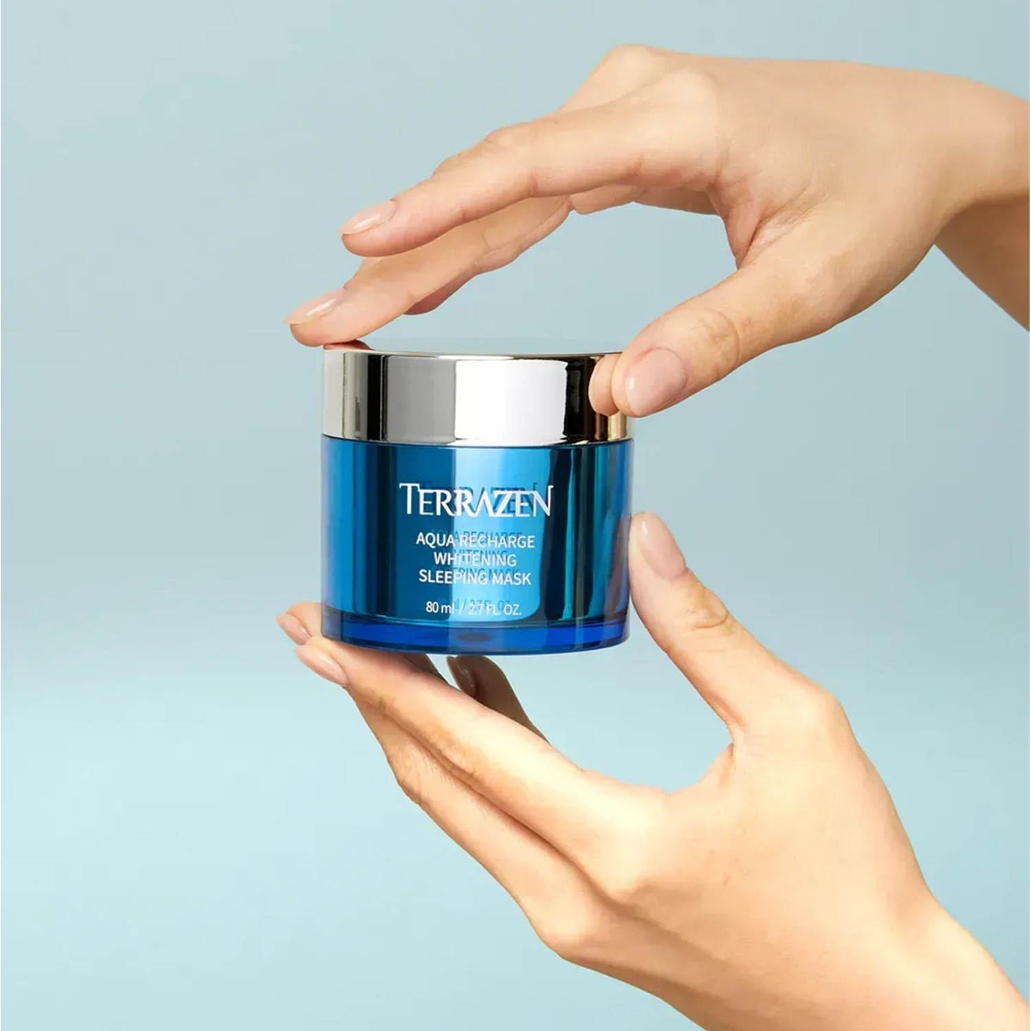 Зволожуюча нічна маска для обличчя з відбілюючим ефектом TERRAZEN Aqua Recharge Whitening Mask