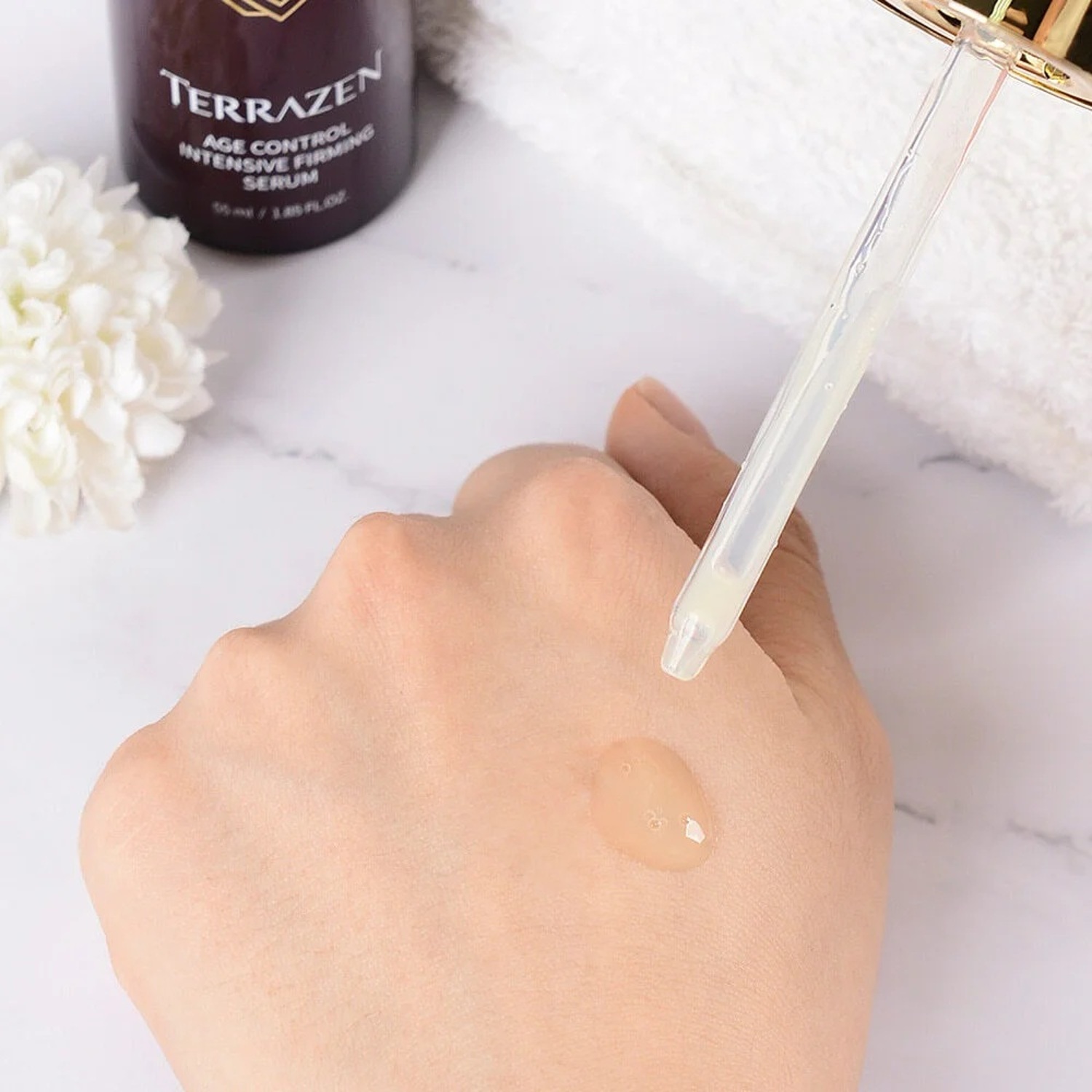 Омолоджуюча сироватка для обличчя проти зморшок TERRAZEN Age Control Intensive Firming Serum