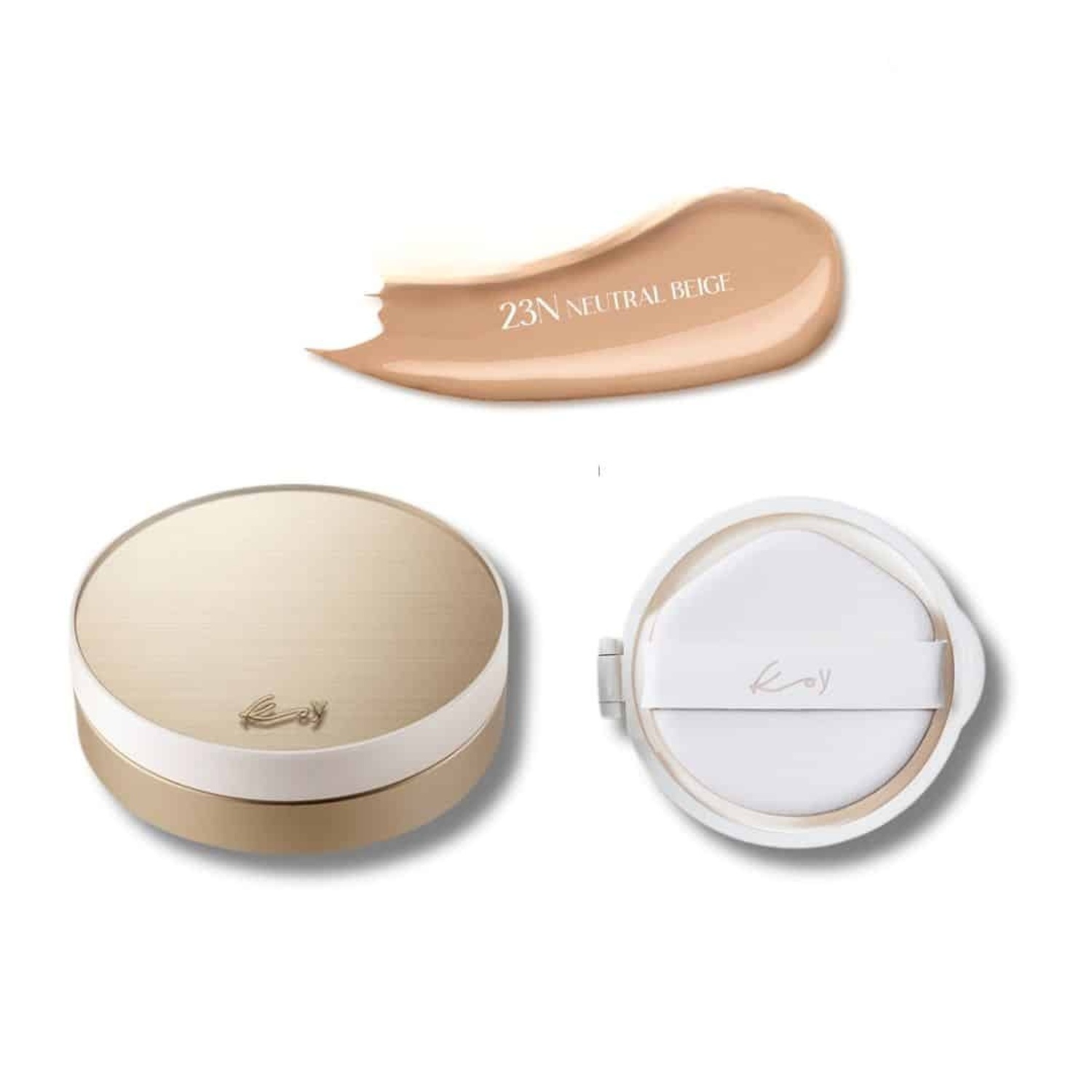 Протеїновий тональний кушон KOY Solid Refined Skin Texture Cushion 23N Neutral Beige