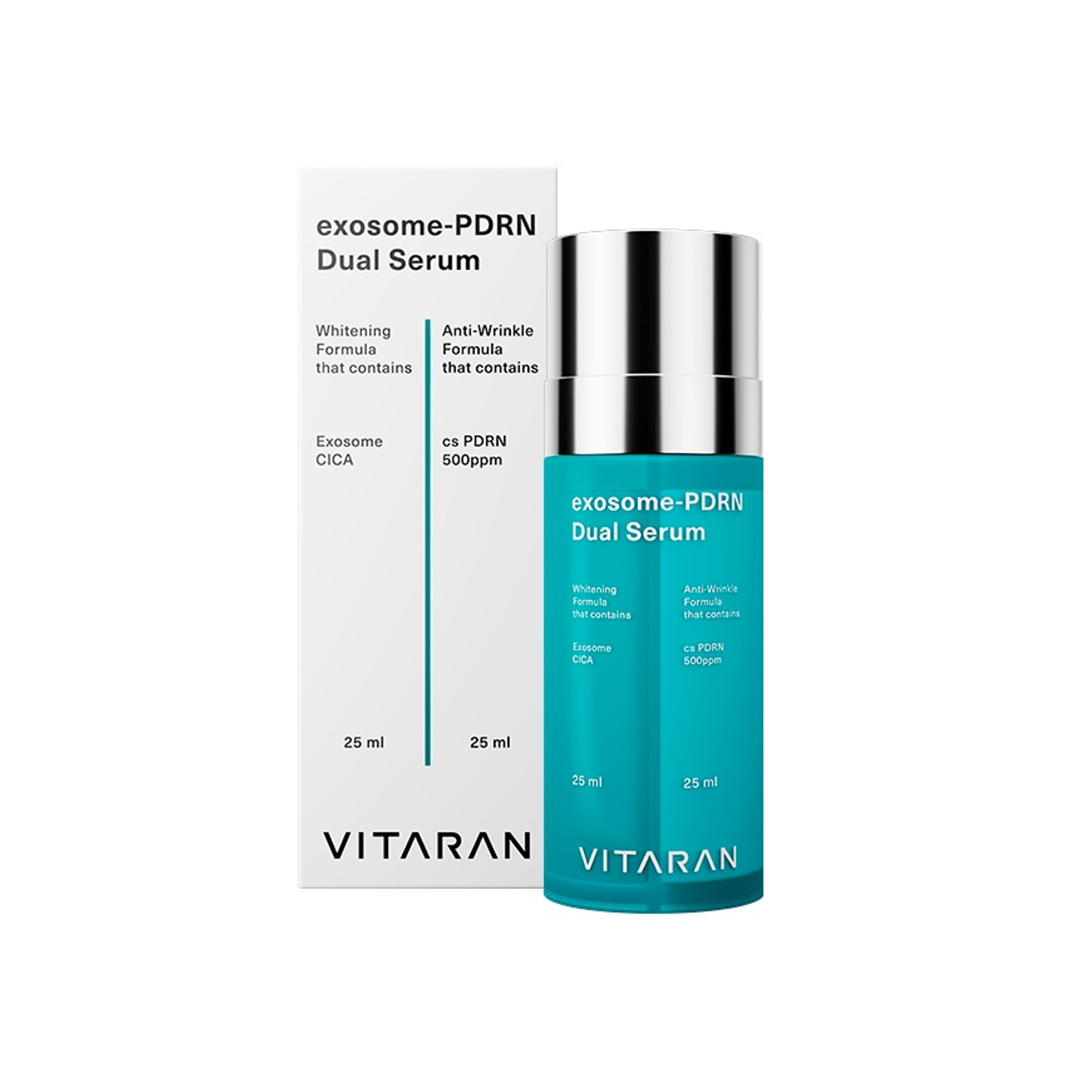 Двойная сыворотка с экзосомами и ПДРН VITARAN Exosome PDRN Dual Serum