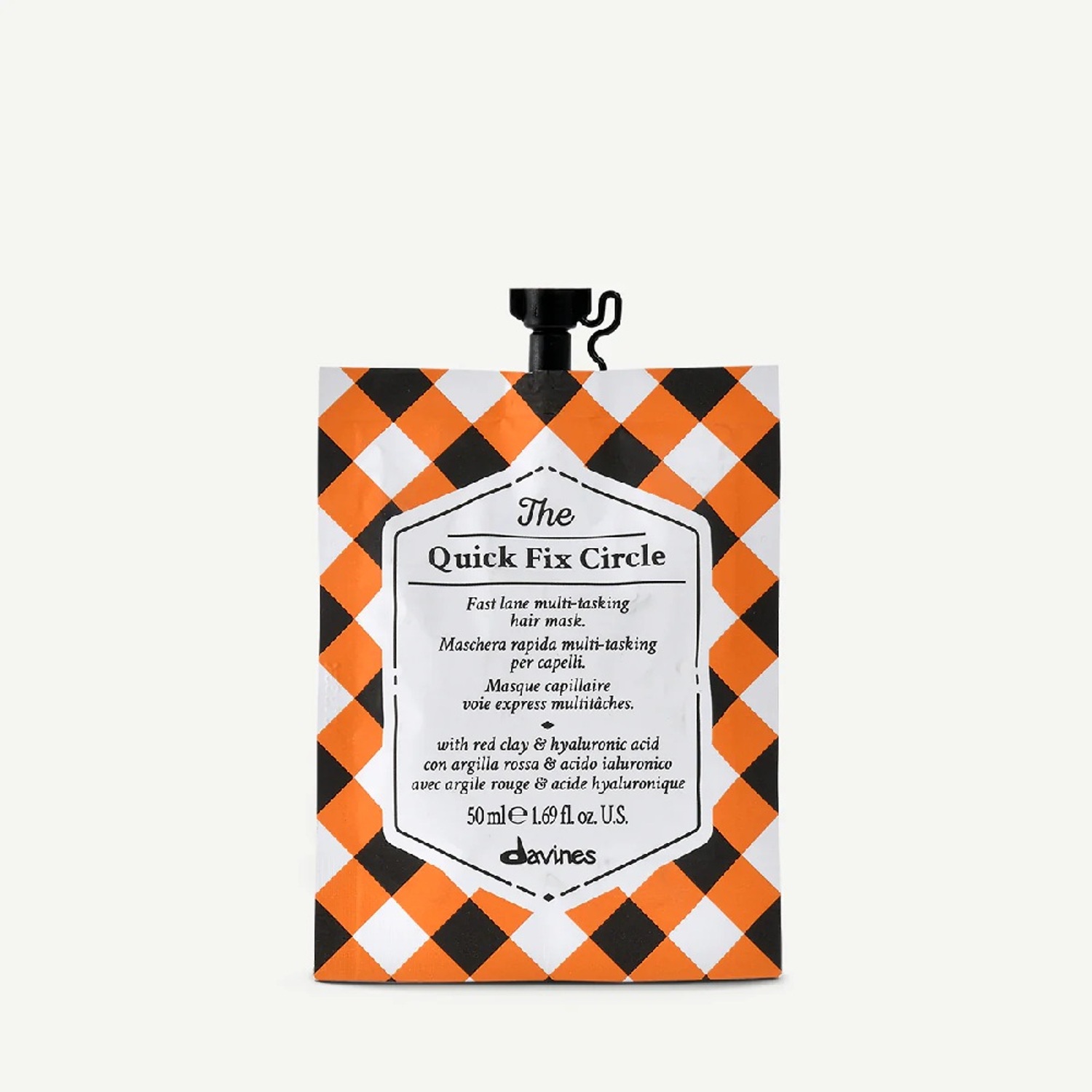 Маска для миттєвого зволоження та розгладження волосся Davines The Quick Fix Circle