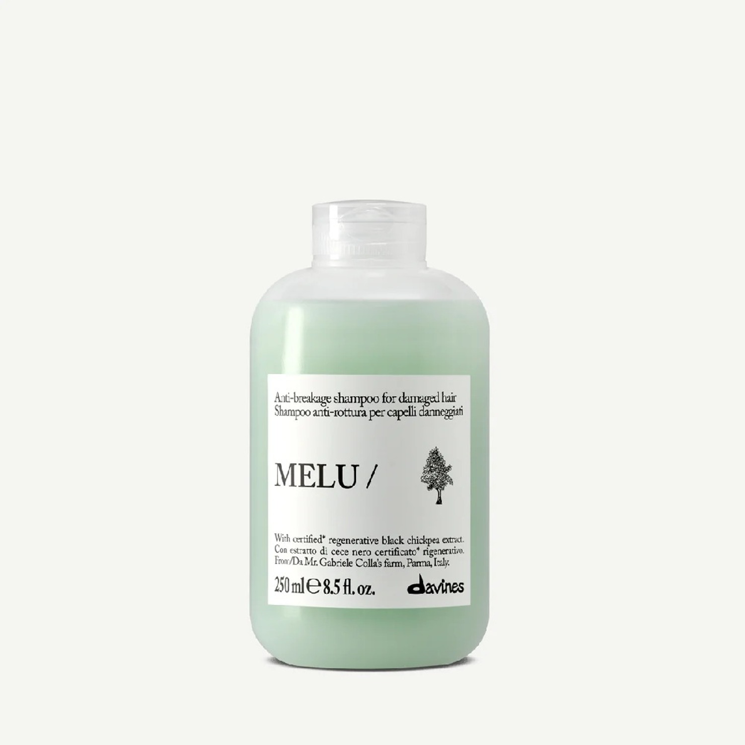 Шампунь проти ламкості для блиску пошкодженого волосся Davines MELU Shampoo