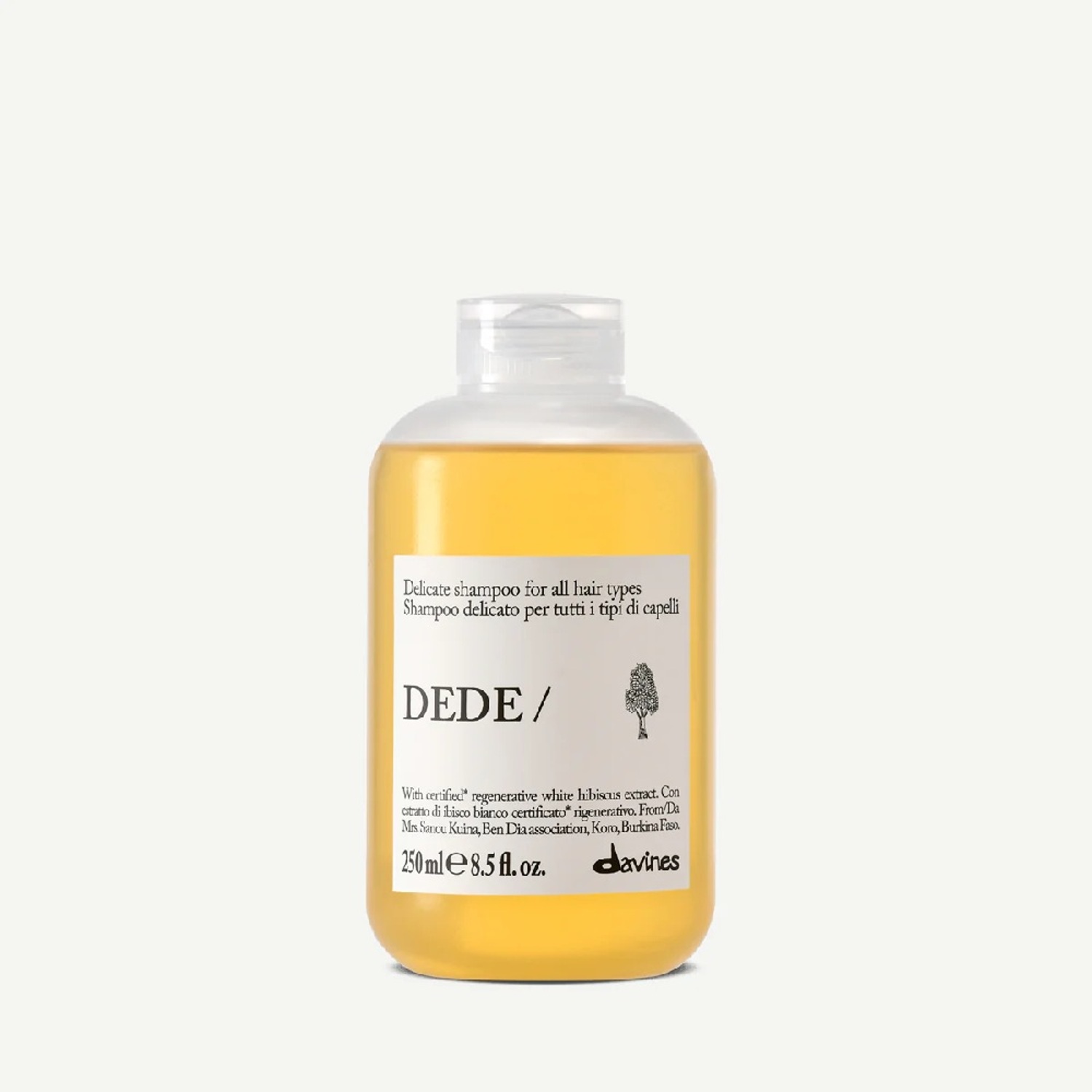 Шампунь для делікатного очищення всіх типів волосся Davines DEDE Shampoo