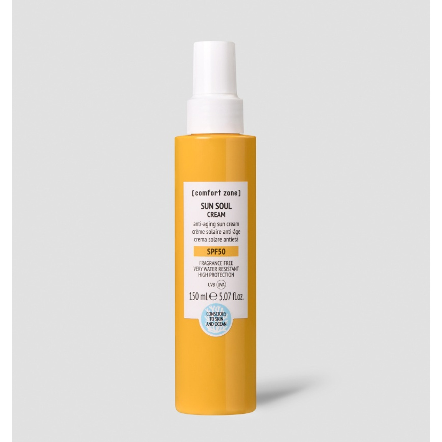 Антивіковий водостійкий сонцезахисний крем SPF50 Comfort Zone Sun Soul Cream
