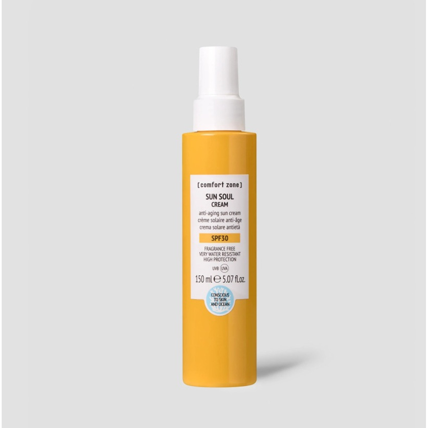 Антивіковий сонцезахисний крем для обличчя та тіла SPF30 Comfort Zone Sun Soul Cream