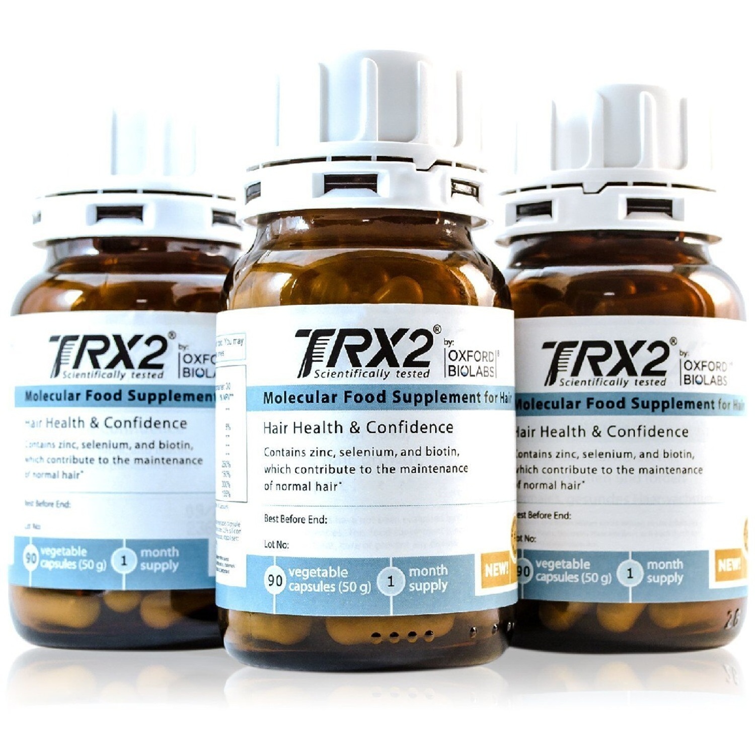 Молекулярный комплекс против выпадения волос TRX2 Oxford Biolabs 3 упаковки