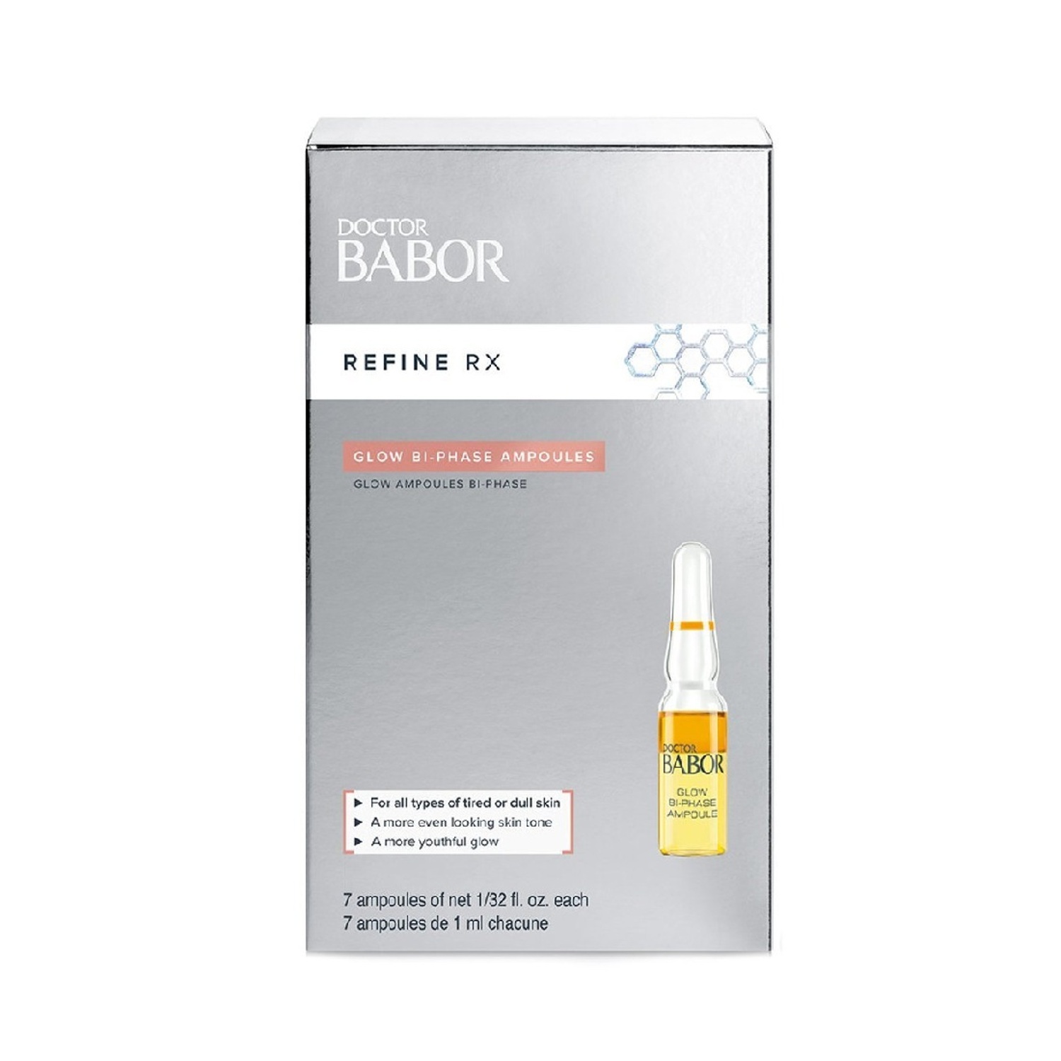 Двухфазная ампула-сыворотка для восстановления и сияния кожи Babor Refine Cellular Glow Bi Phase Ampoules