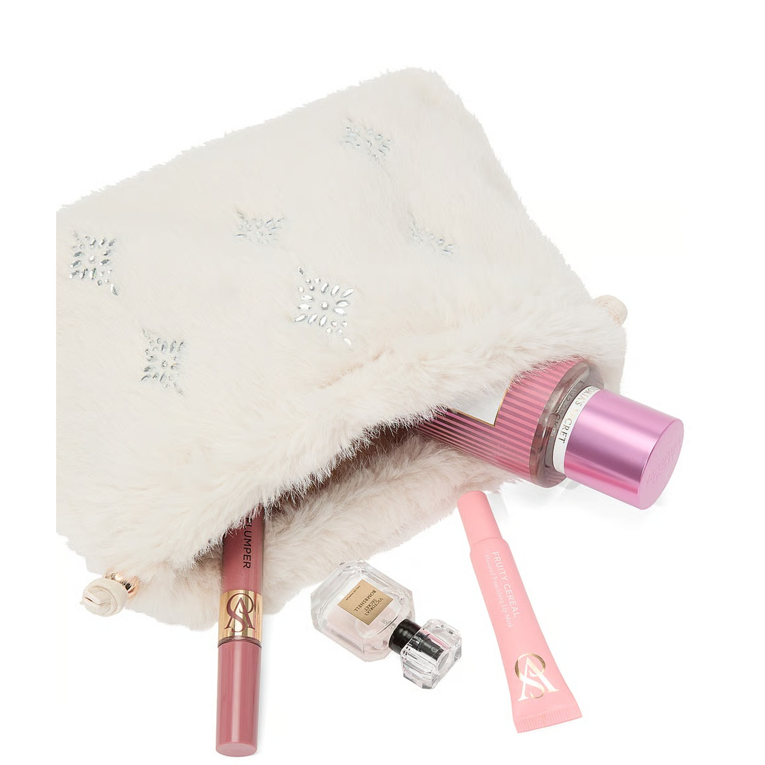 Подарунковий набір з косметичкою Victoria's Secret Luxe Plush 3-Piece Travel Accessories Gift Set