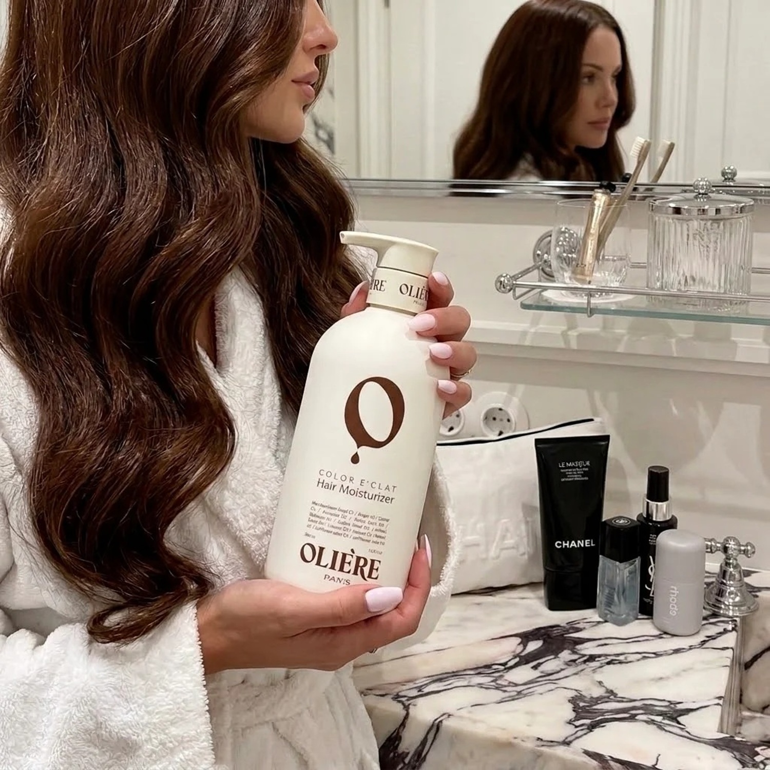 Незмивний термозахисний крем для фарбованого волосся OLIE'RE PARIS Color E'Clat