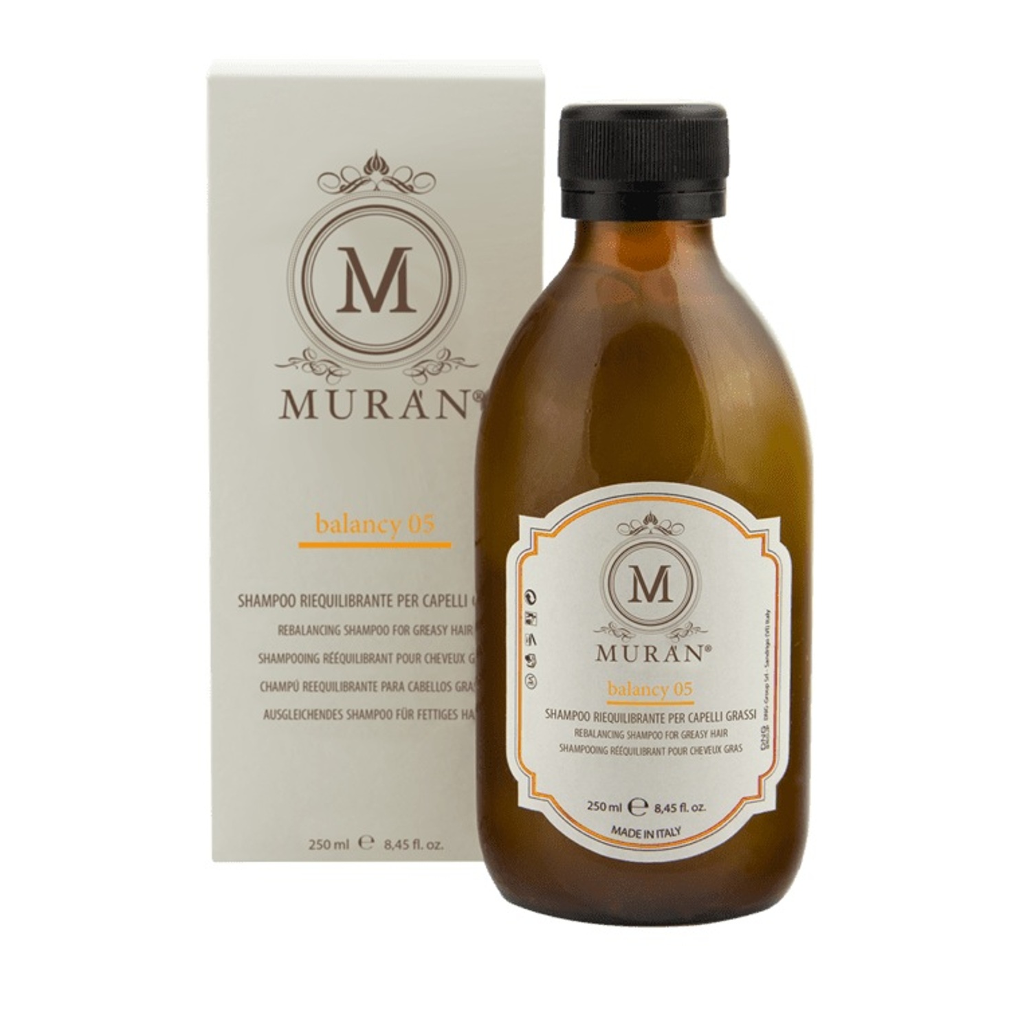 Шампунь себорегулирующий для жирной кожи головы Muran Balancy