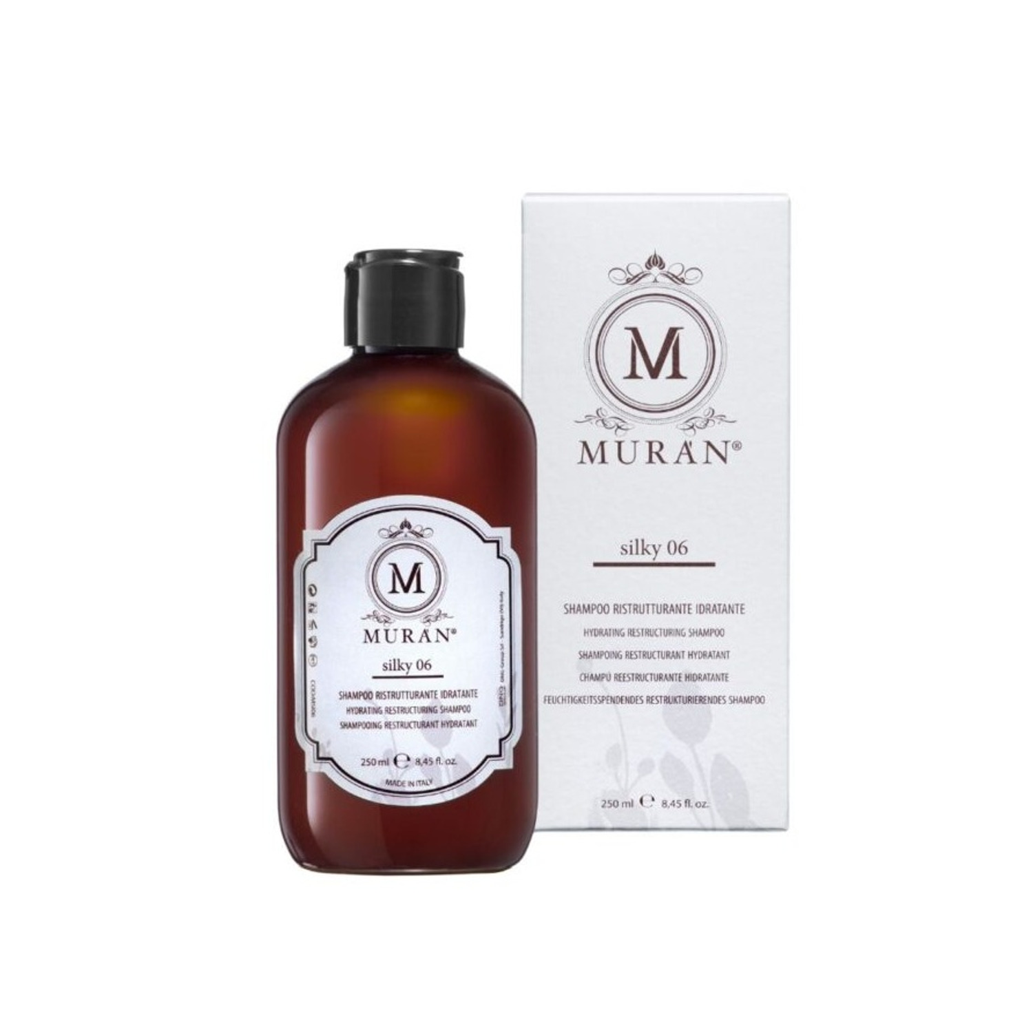 Шампунь увлажняющий реструктурирующий для волос Muran Silky
