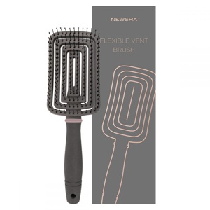 Велика гнучка і продувна щітка для волосся СІРА Newsha Flexible Vent Brush Large