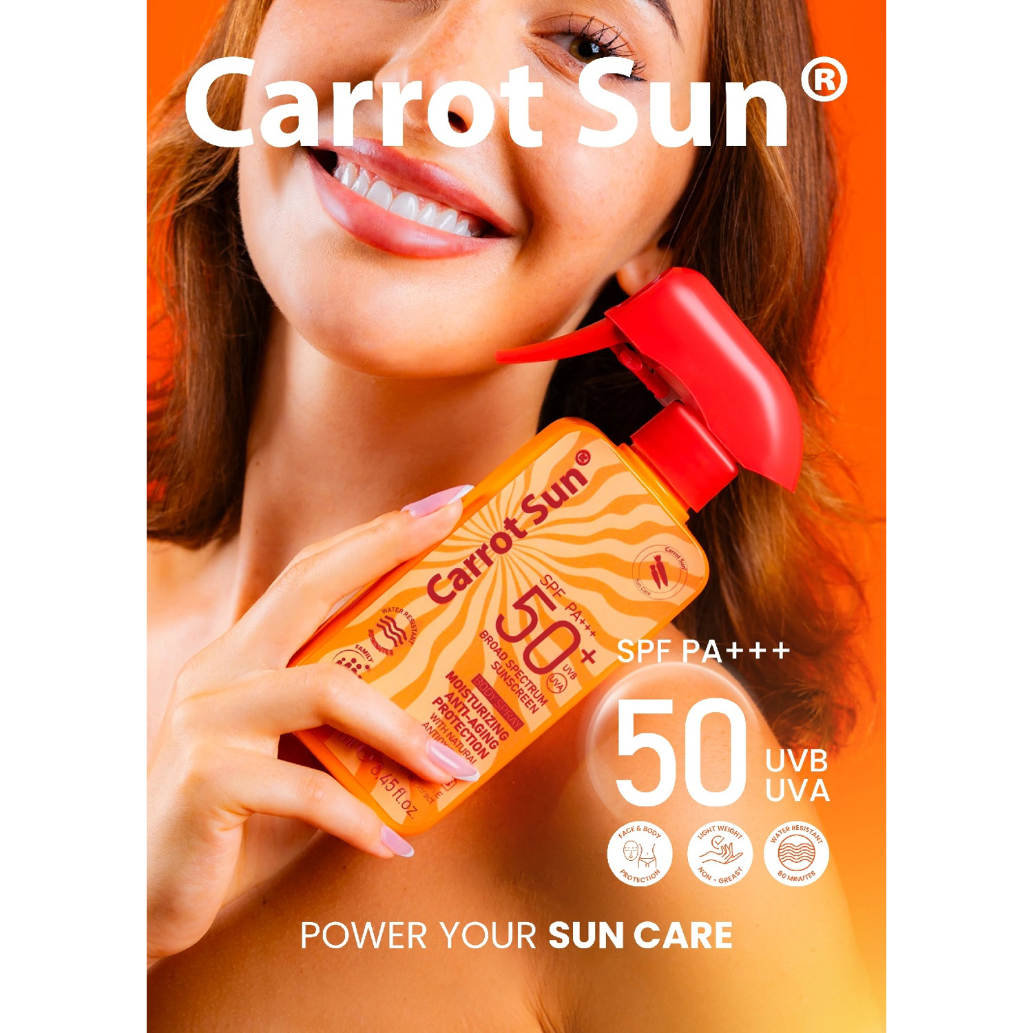 Carrot Sun Сонцезахисний спрей для тіла SPF 50+
