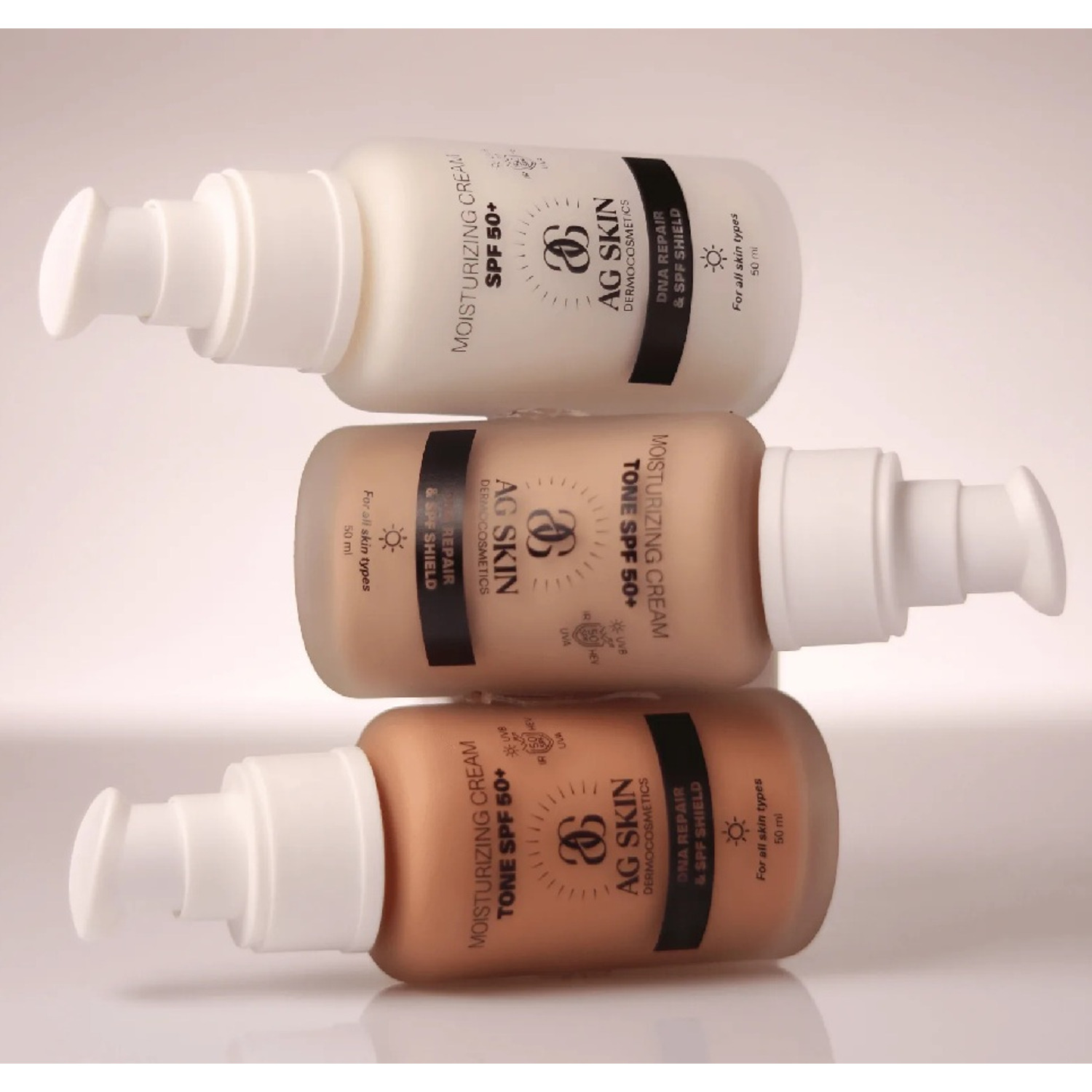 Зволожуючий сонцезахисний крем SPF 50+ AG SKIN Moisturising Cream