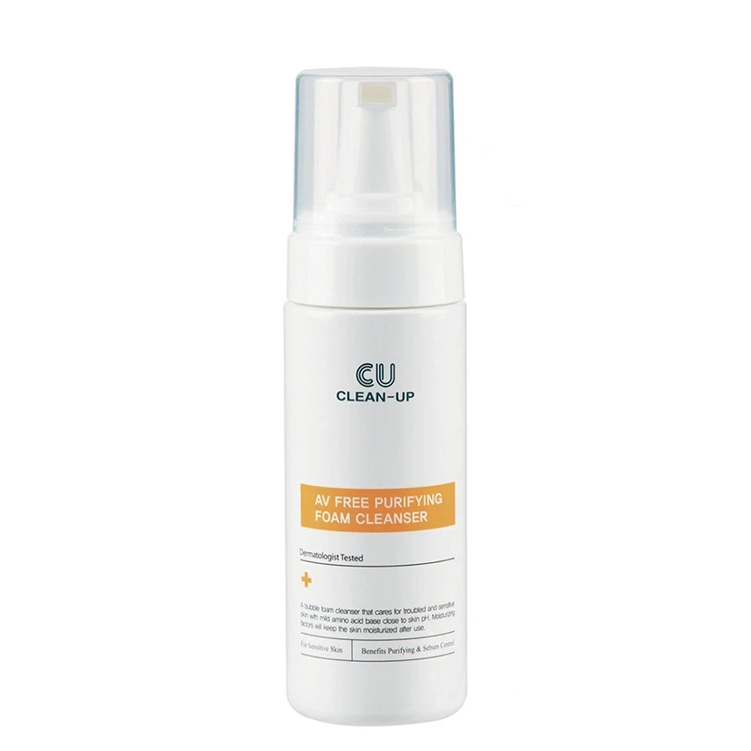Очищающий мусс для чувствительной проблемной кожи CU SKIN Clean-Up AV Free Purifying Foam Cleanser