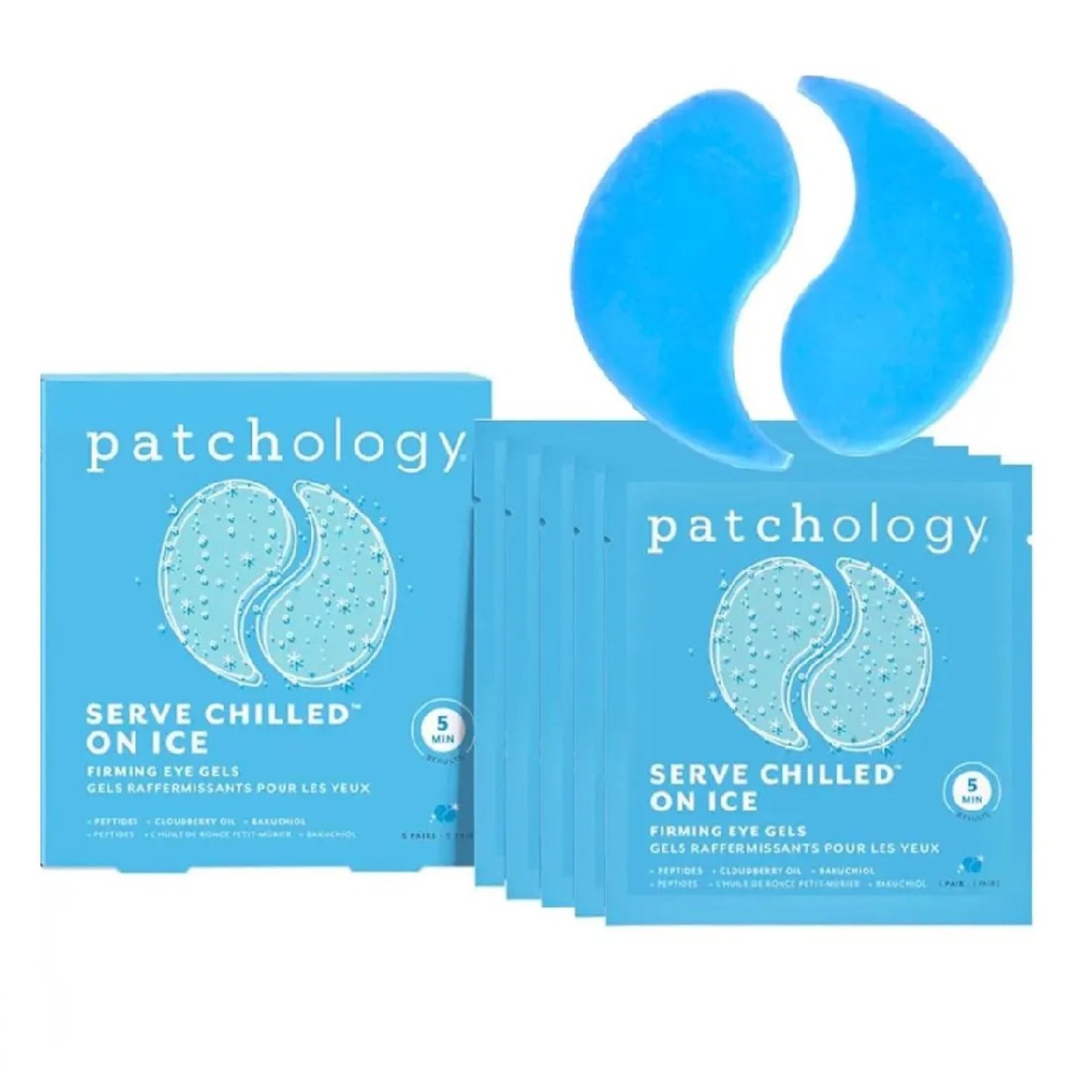 Охолоджуючі та зміцнюючі патчі Patchology Serve Chilled Iced Eye Gels