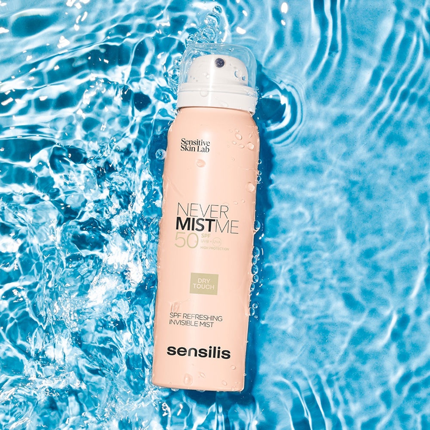 Зволожуючий сонцезахисний спрей для обличчя Sensilis Never Mist Me SPF50